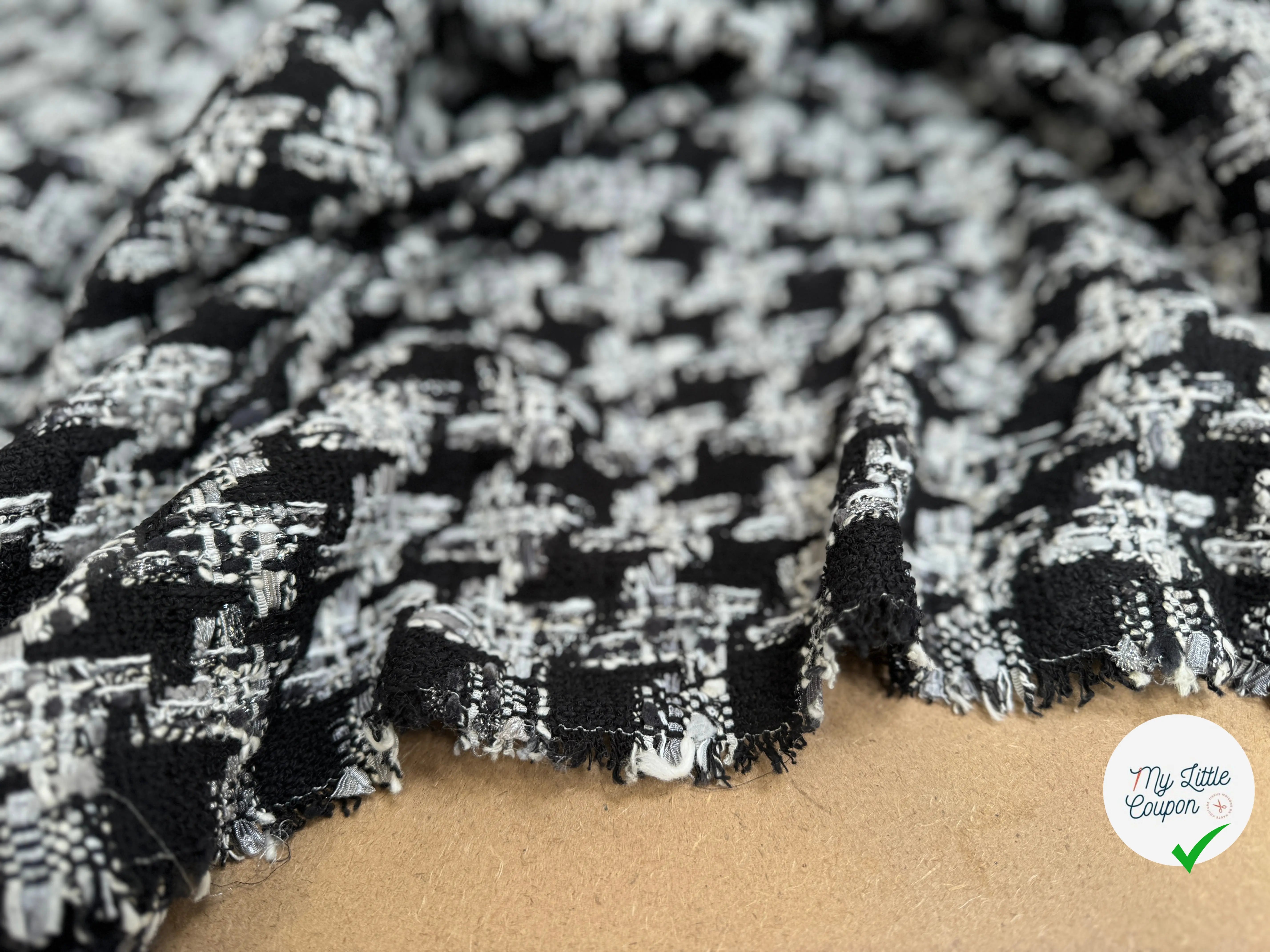 TWEED DE PRESTIGE PIED DE COQ FABRICATION FRANÇAISE - My Little Coupon