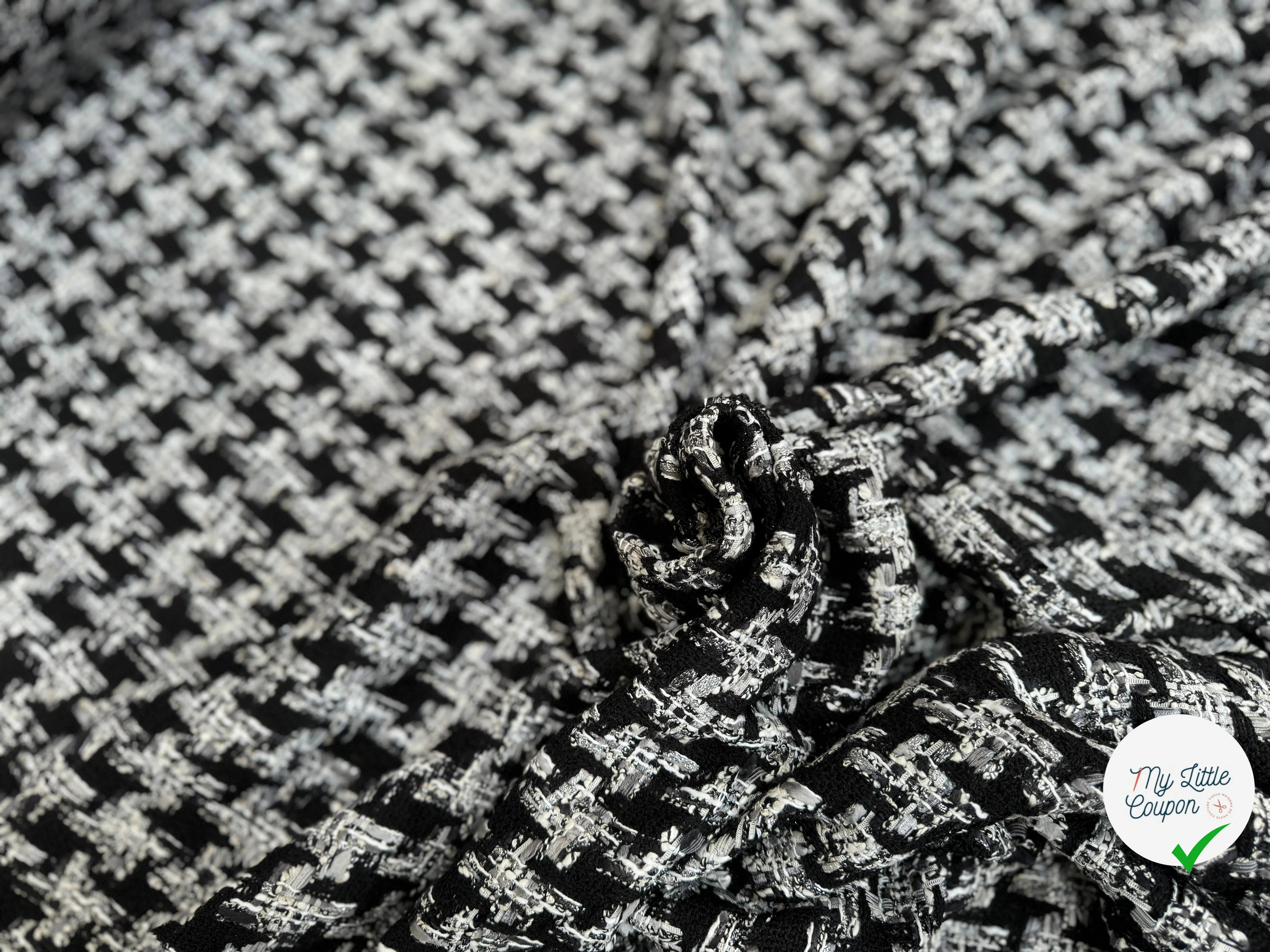 TWEED DE PRESTIGE PIED DE COQ FABRICATION FRANÇAISE - My Little Coupon