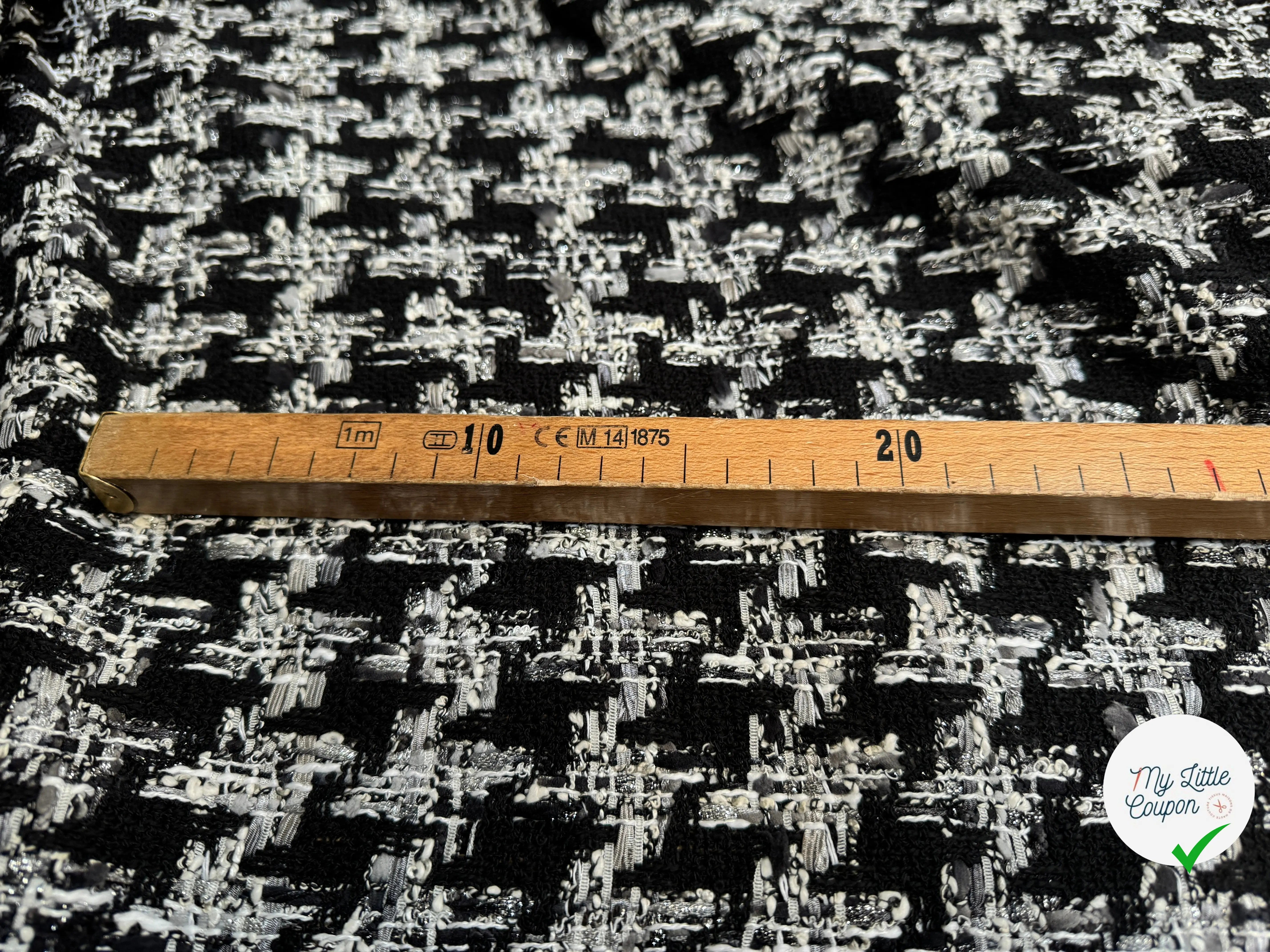 TWEED DE PRESTIGE PIED DE COQ FABRICATION FRANÇAISE - My Little Coupon