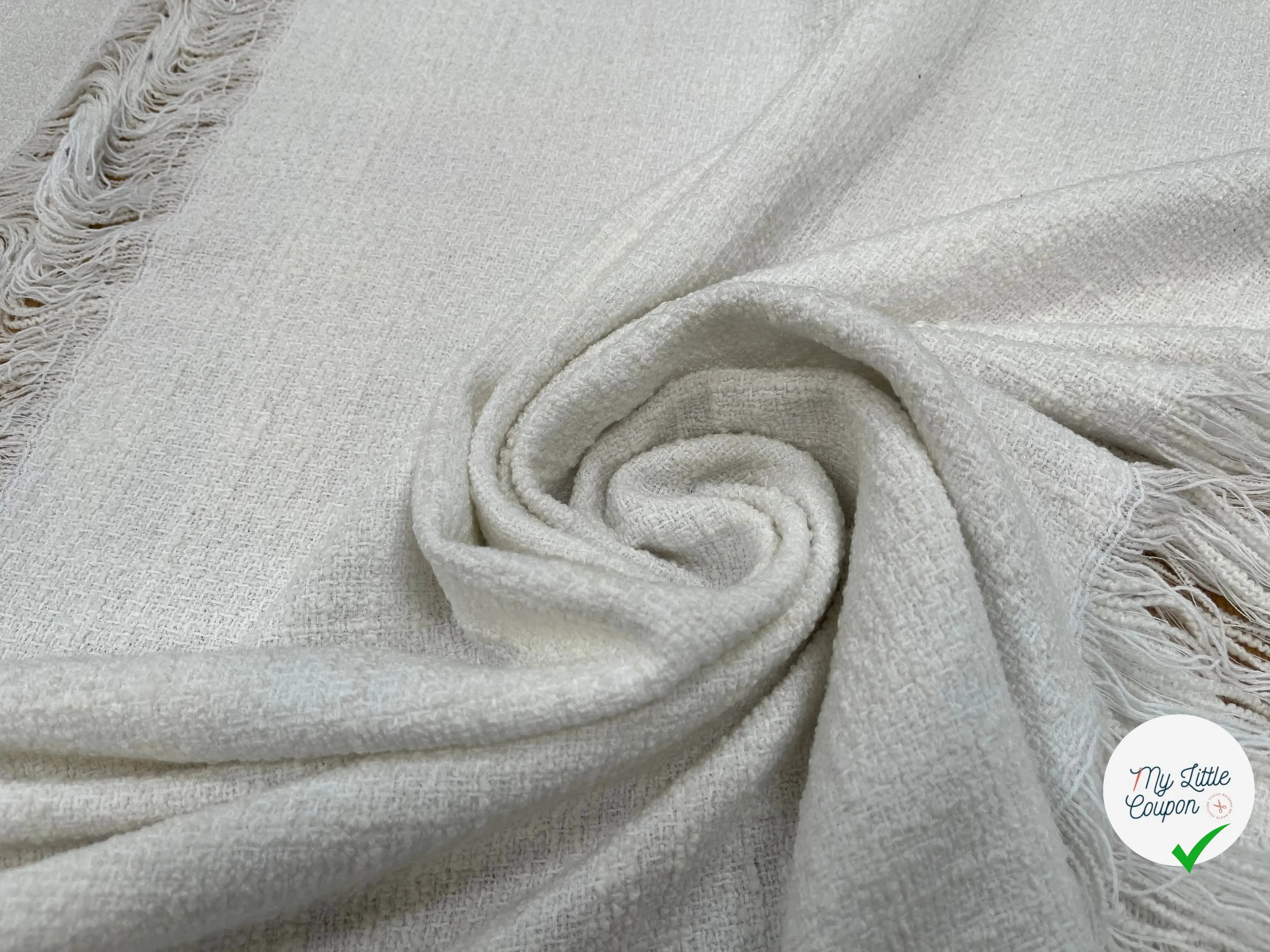 TWEED DE PRINTEMPS BLANC - My Little Coupon