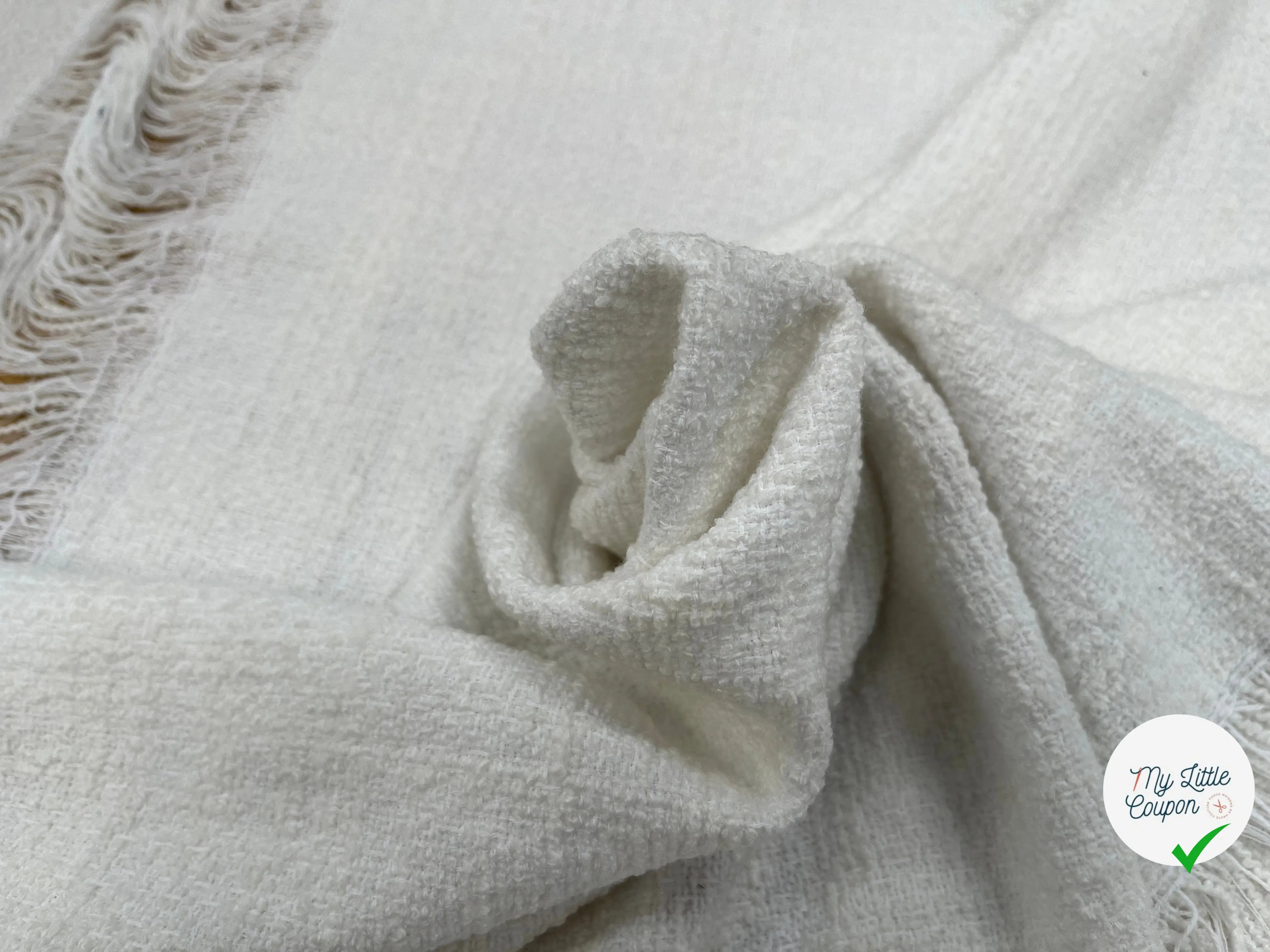 TWEED DE PRINTEMPS BLANC - My Little Coupon