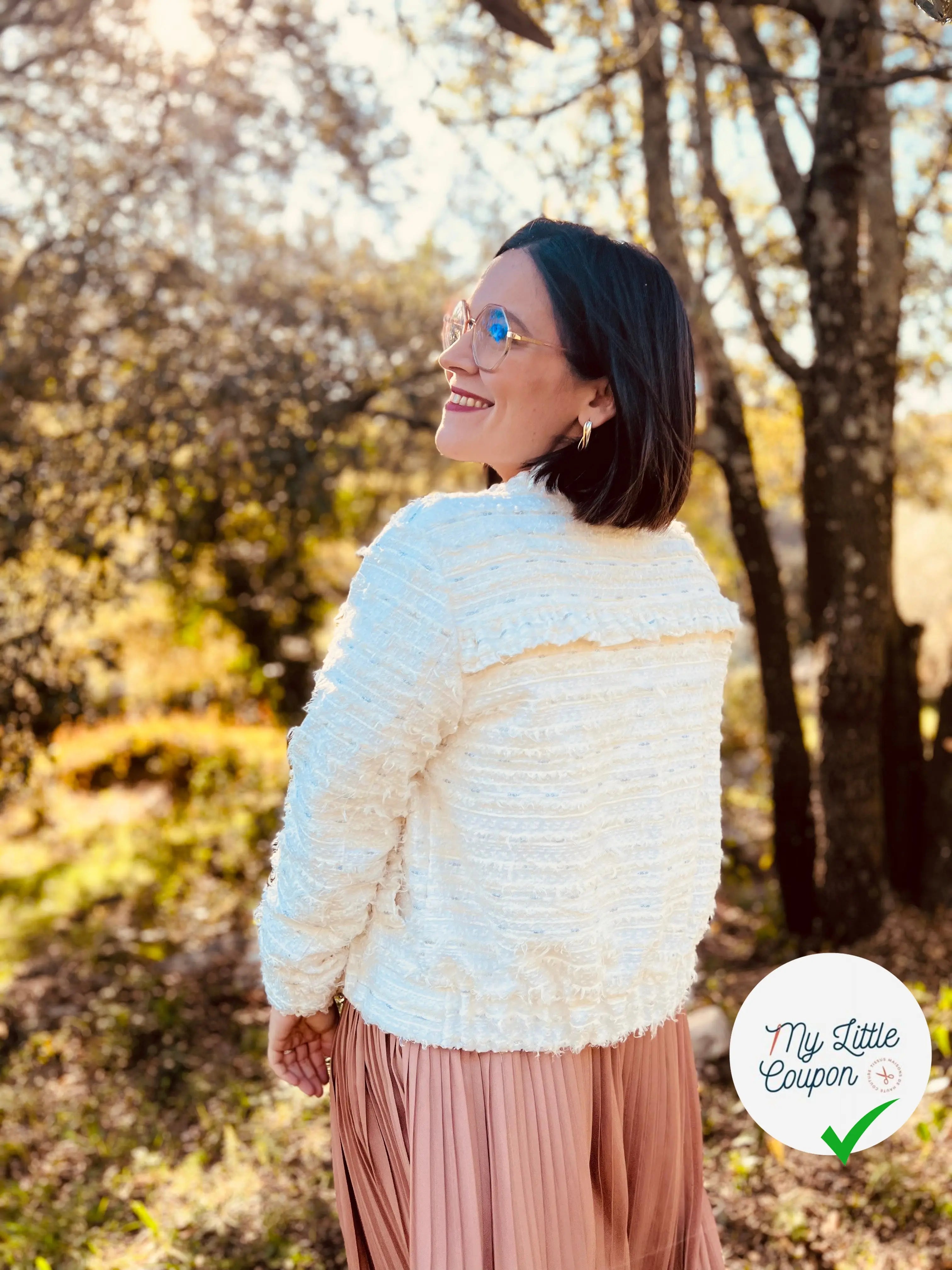 TWEED DE PRINTEMPS CHIC BLANC CASSÉ MSO