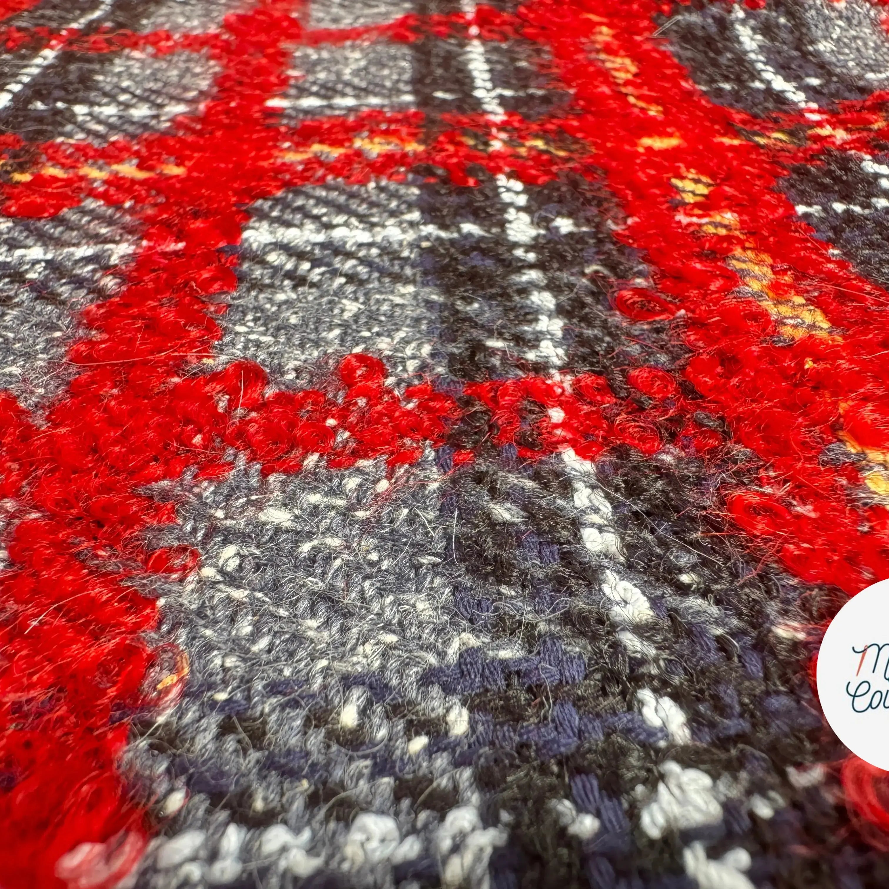 TWEED ÉCOSSAIS ÉCLAT ROUGE MADE IN FRANCE - My Little Coupon