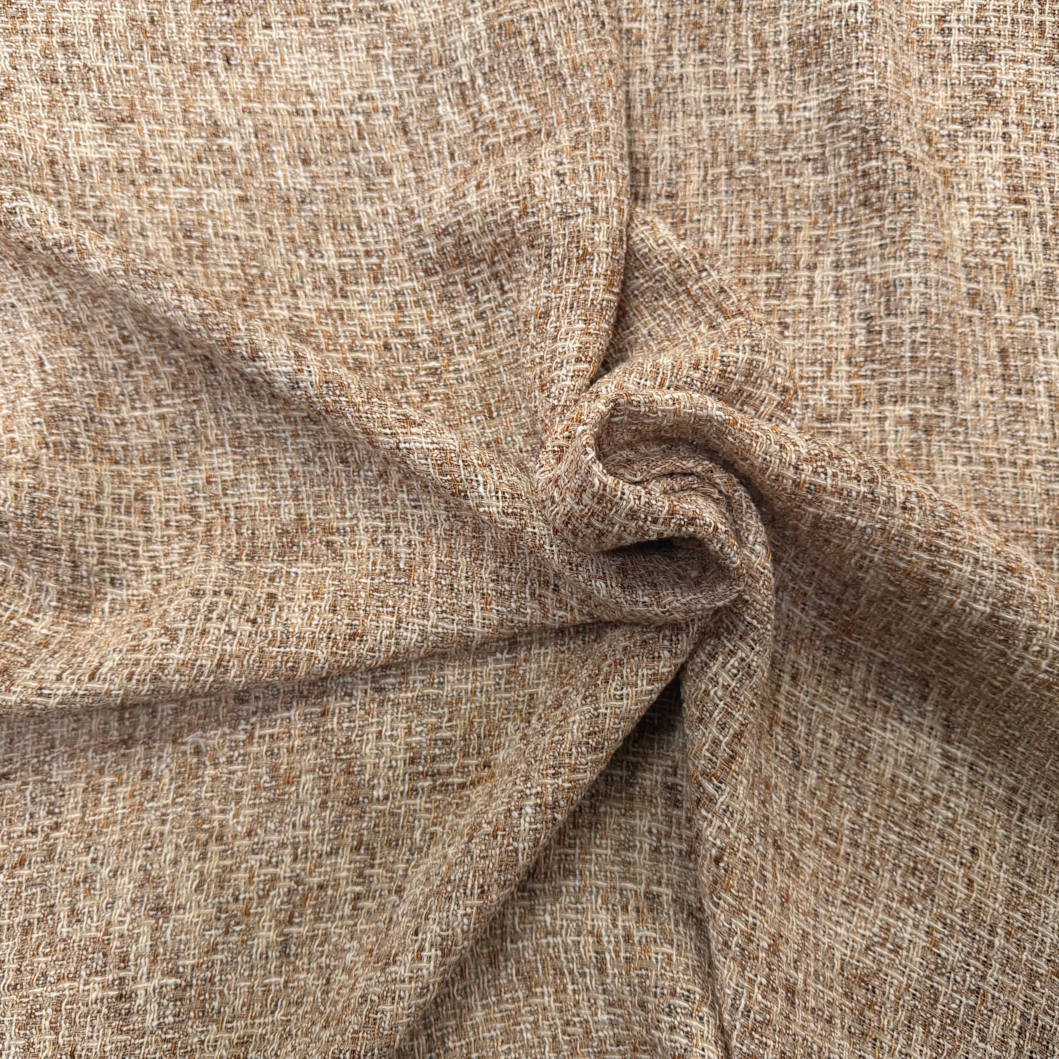 TWEED ÉTÉ COTON VISCOSE MIEL - My Little Coupon