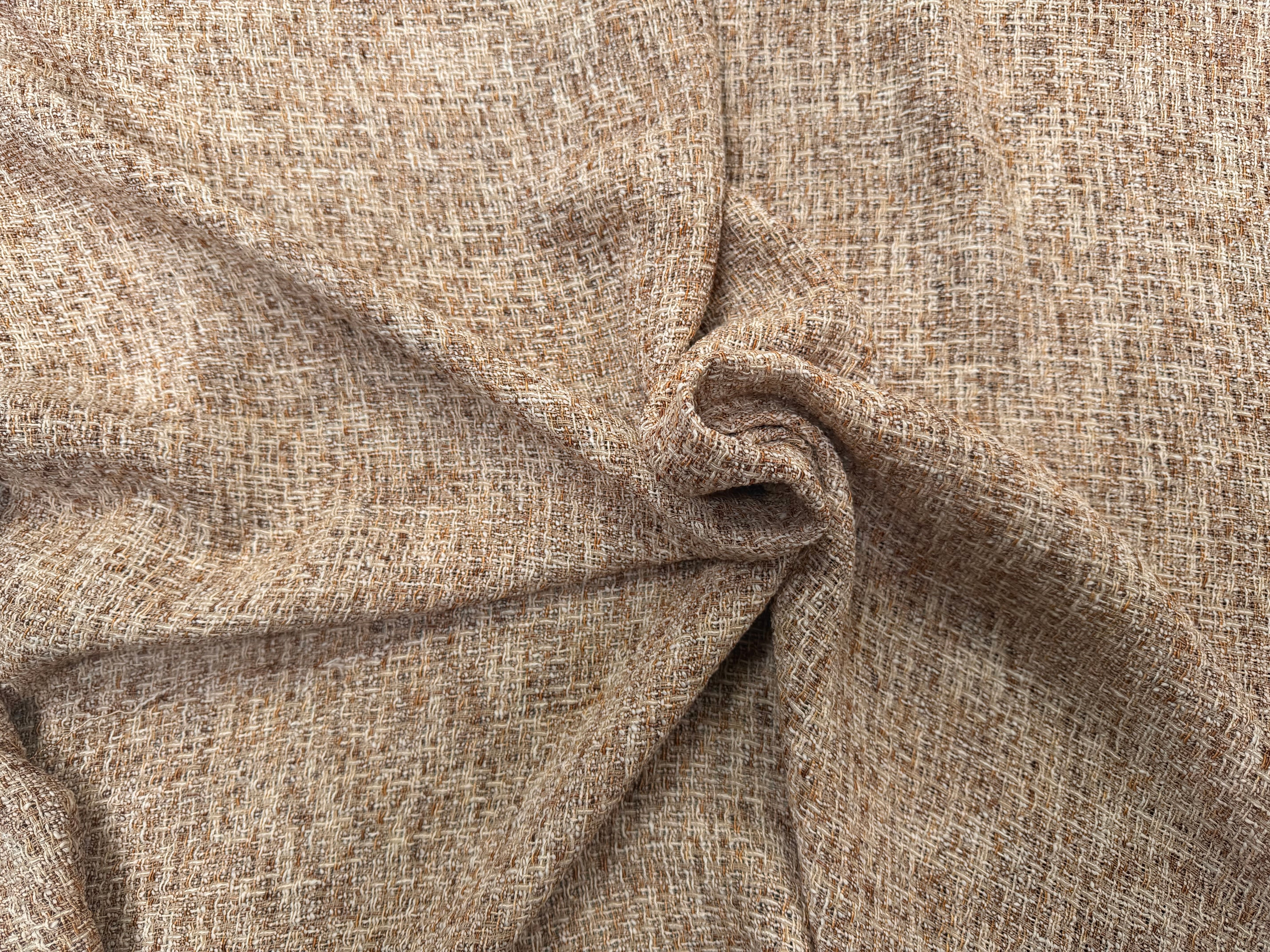 TWEED ÉTÉ COTON VISCOSE MIEL - My Little Coupon