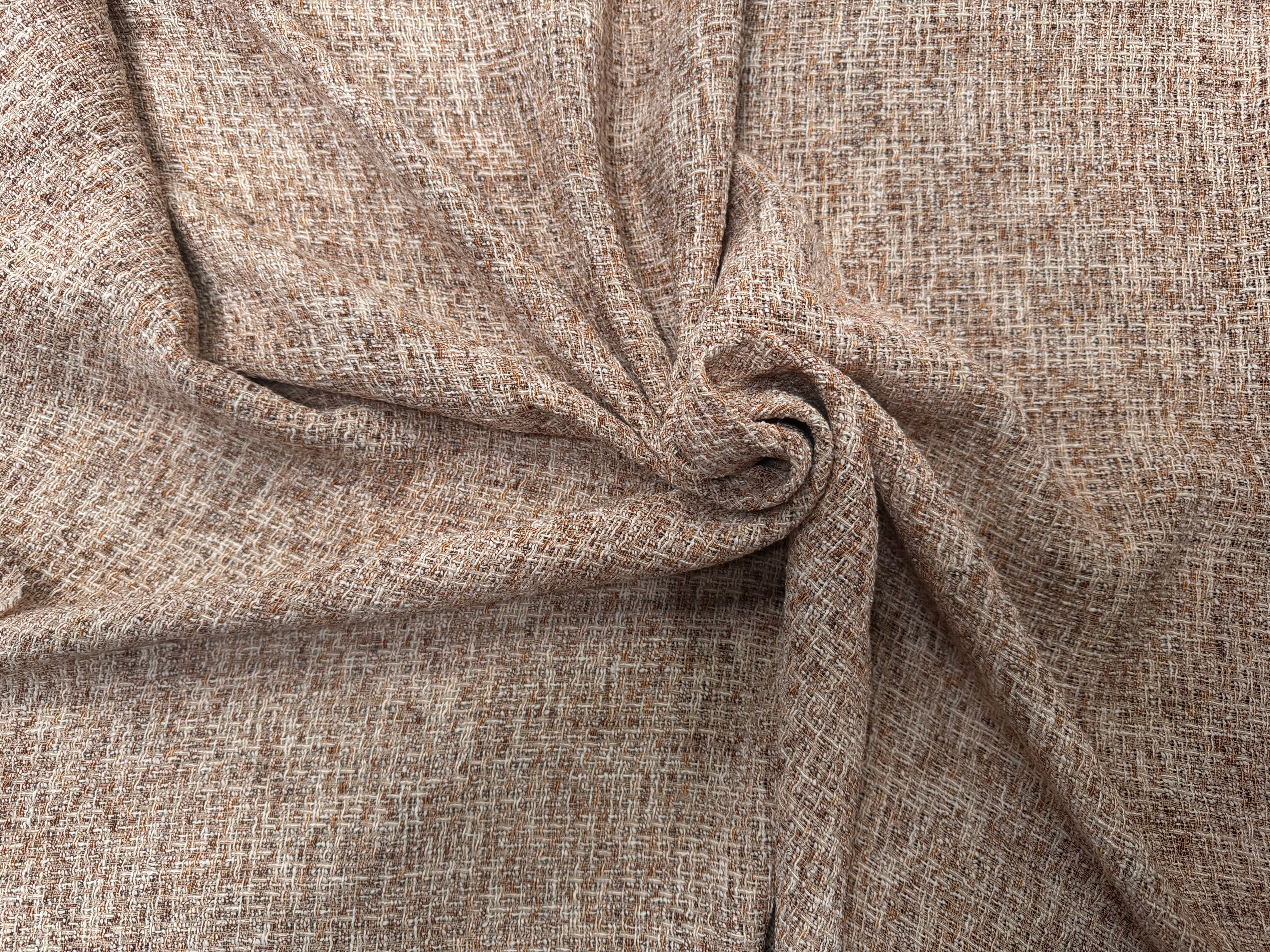 TWEED ÉTÉ COTON VISCOSE MIEL - My Little Coupon