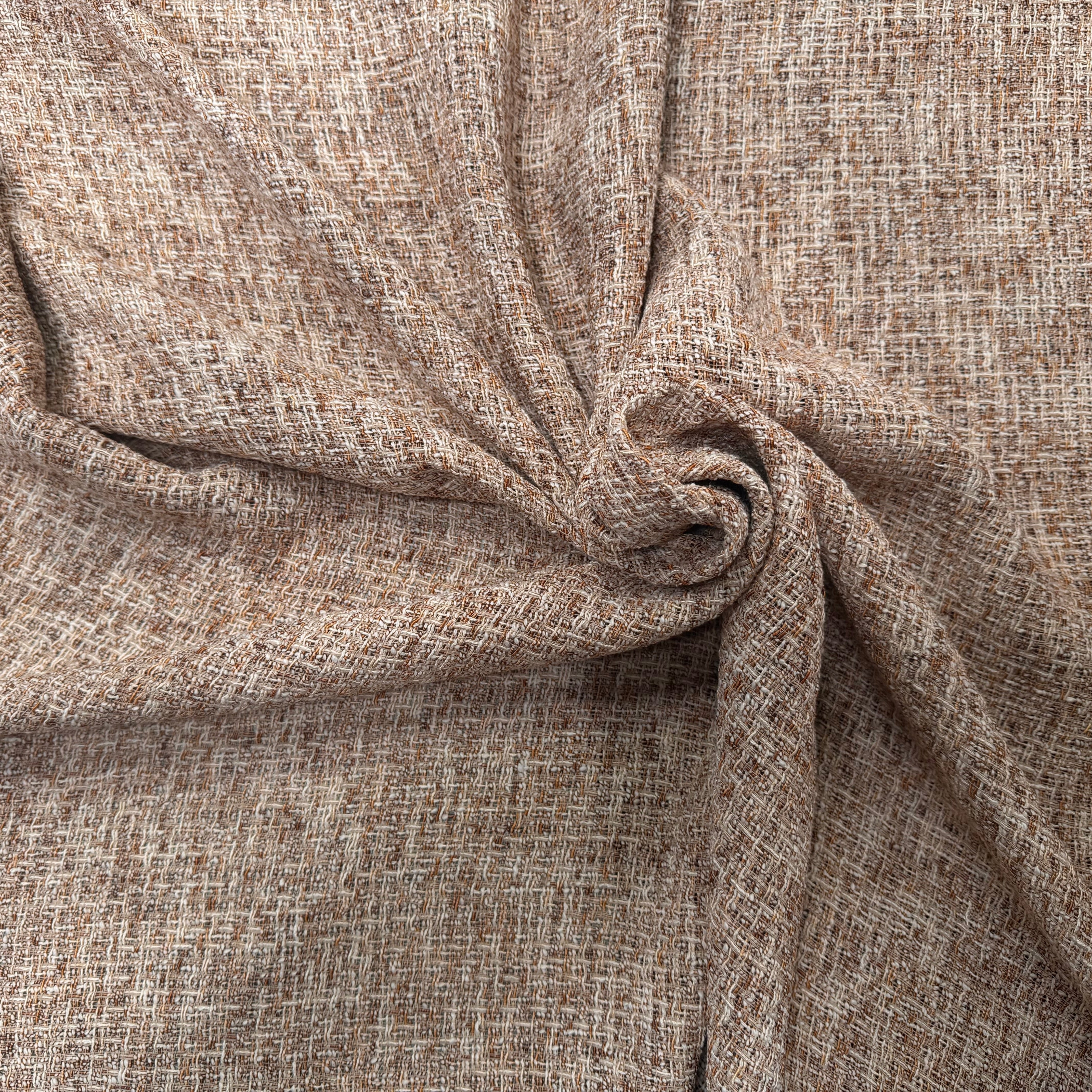 TWEED ÉTÉ COTON VISCOSE MIEL - My Little Coupon