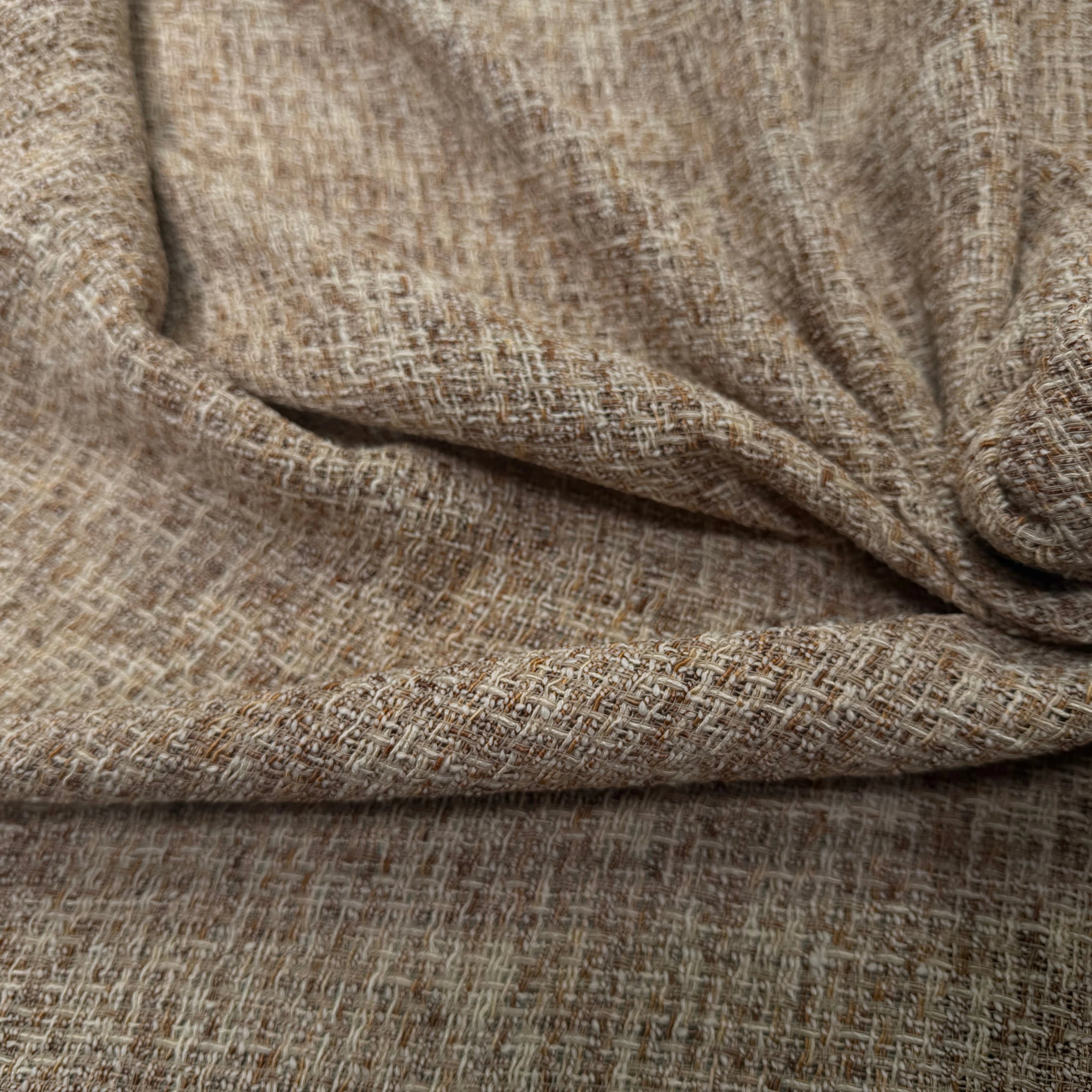 TWEED ÉTÉ COTON VISCOSE MIEL - My Little Coupon