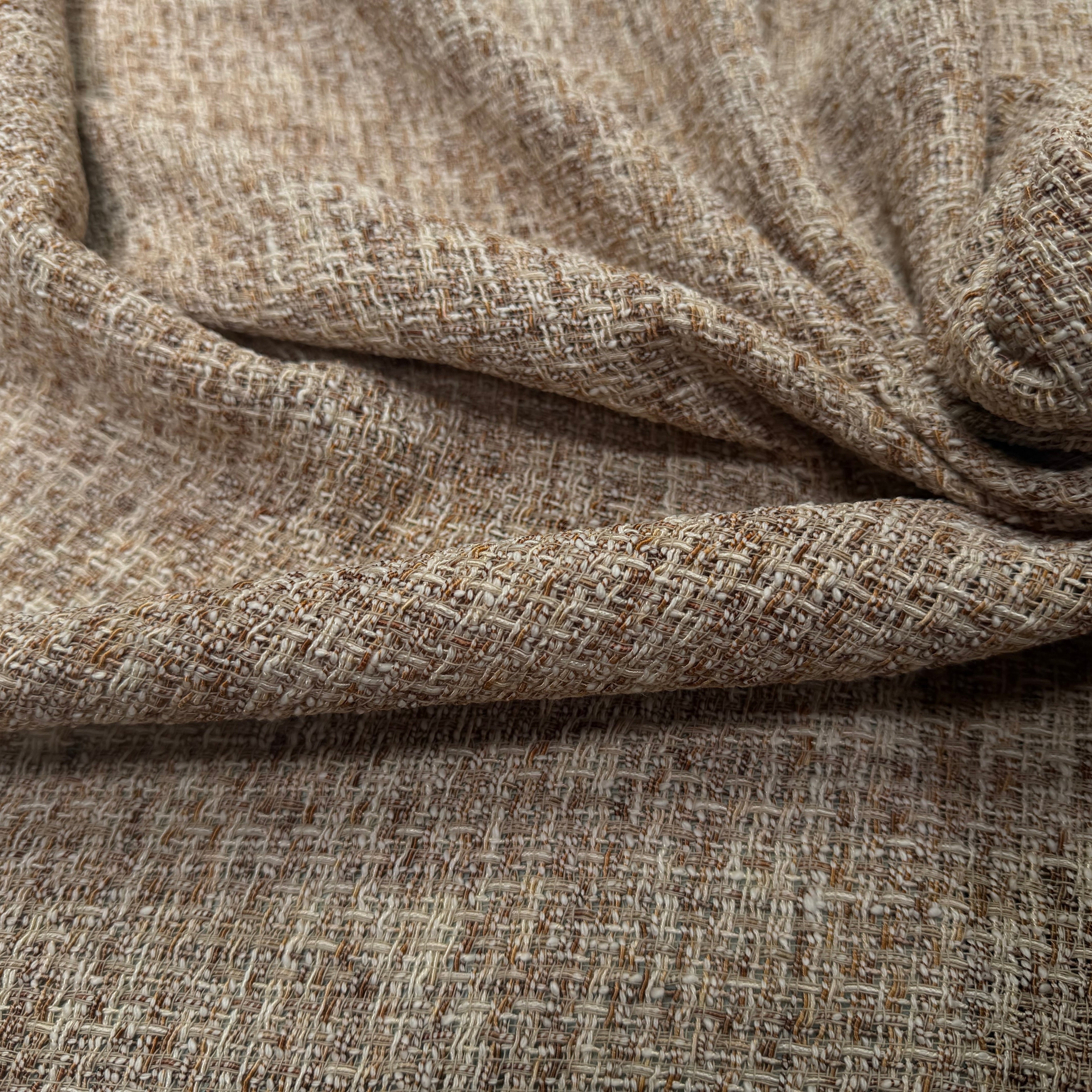 TWEED ÉTÉ COTON VISCOSE MIEL - My Little Coupon