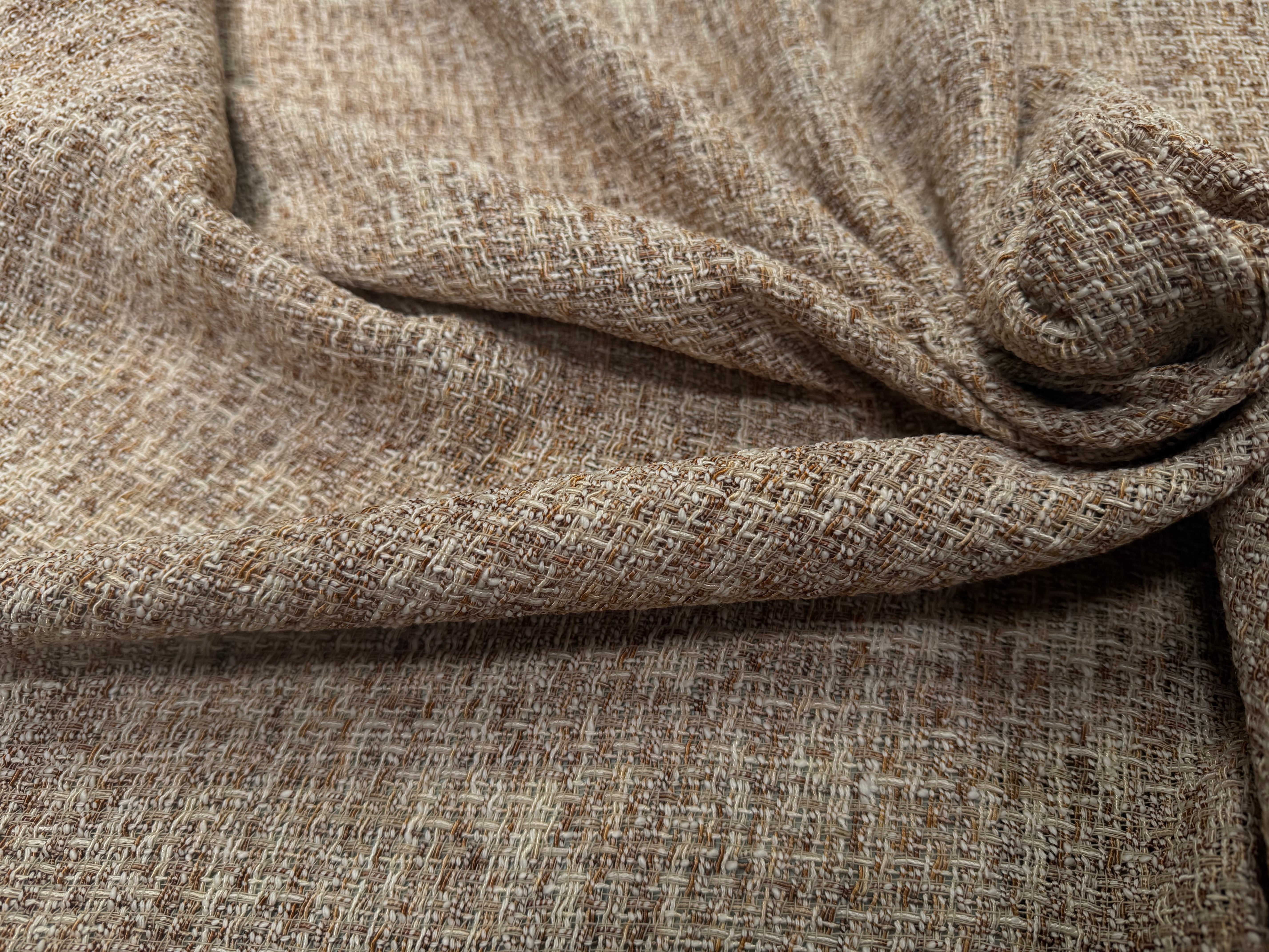TWEED ÉTÉ COTON VISCOSE MIEL - My Little Coupon