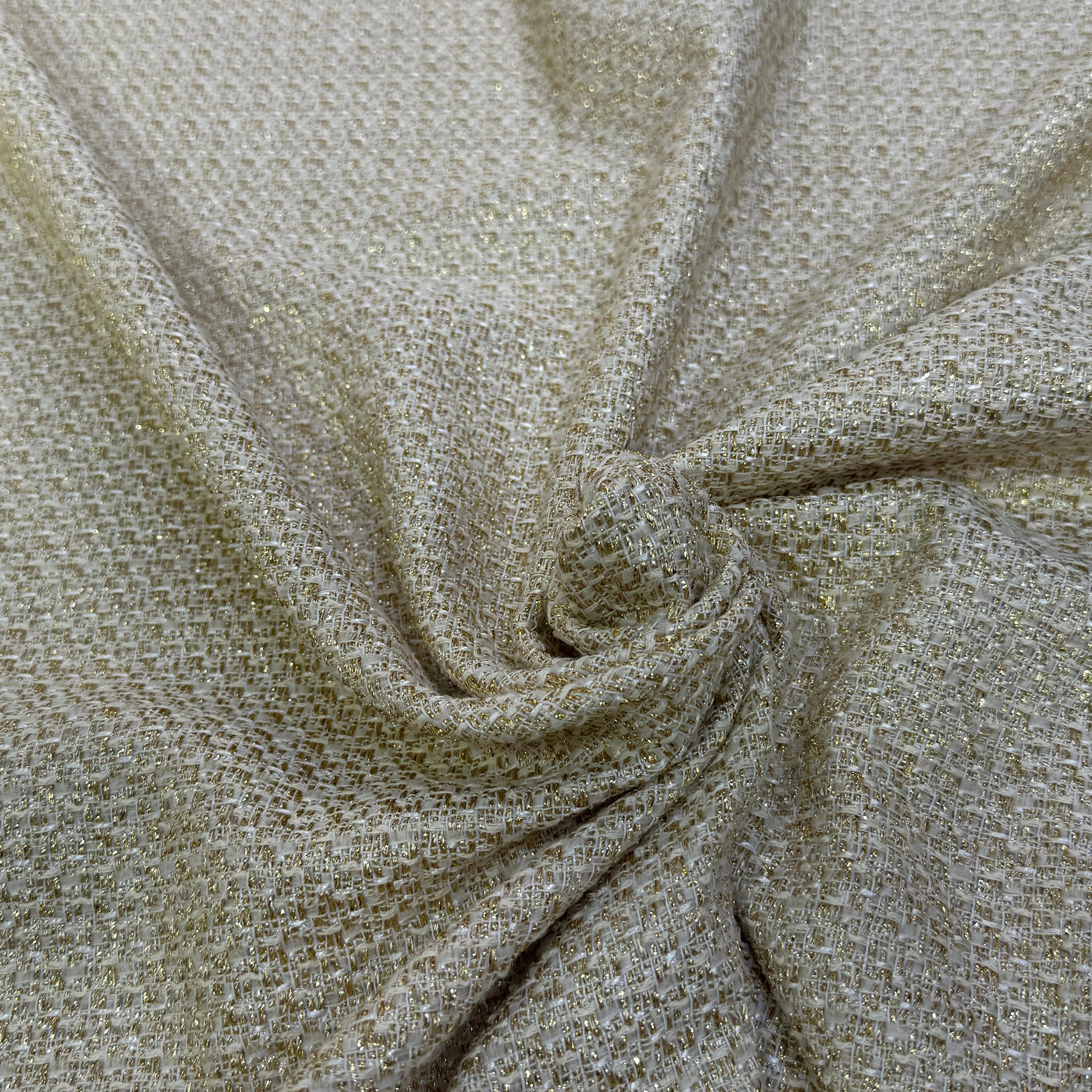 TWEED MI-SAISON 75% COTON VANILLE - My Little Coupon