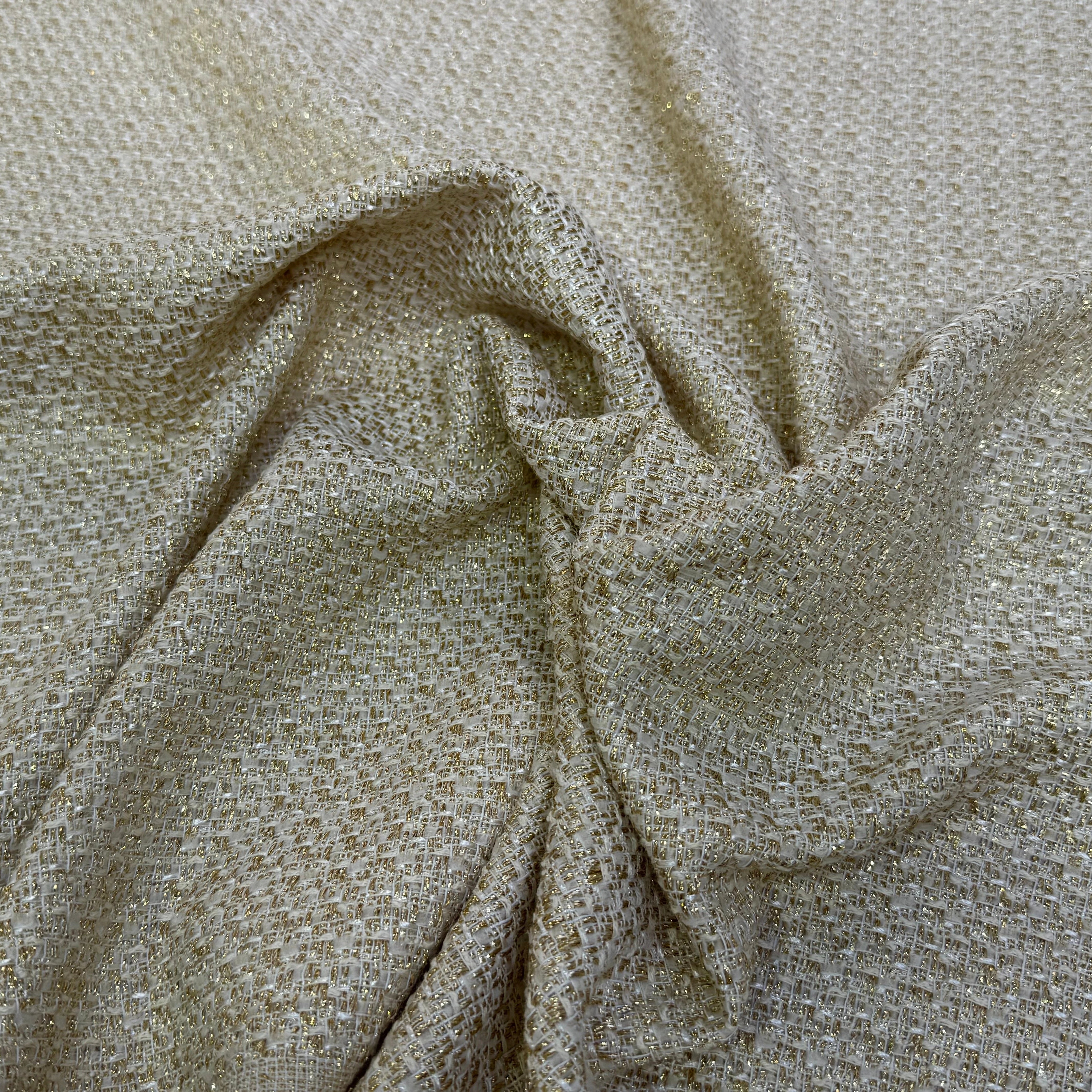 TWEED MI-SAISON 75% COTON VANILLE - My Little Coupon