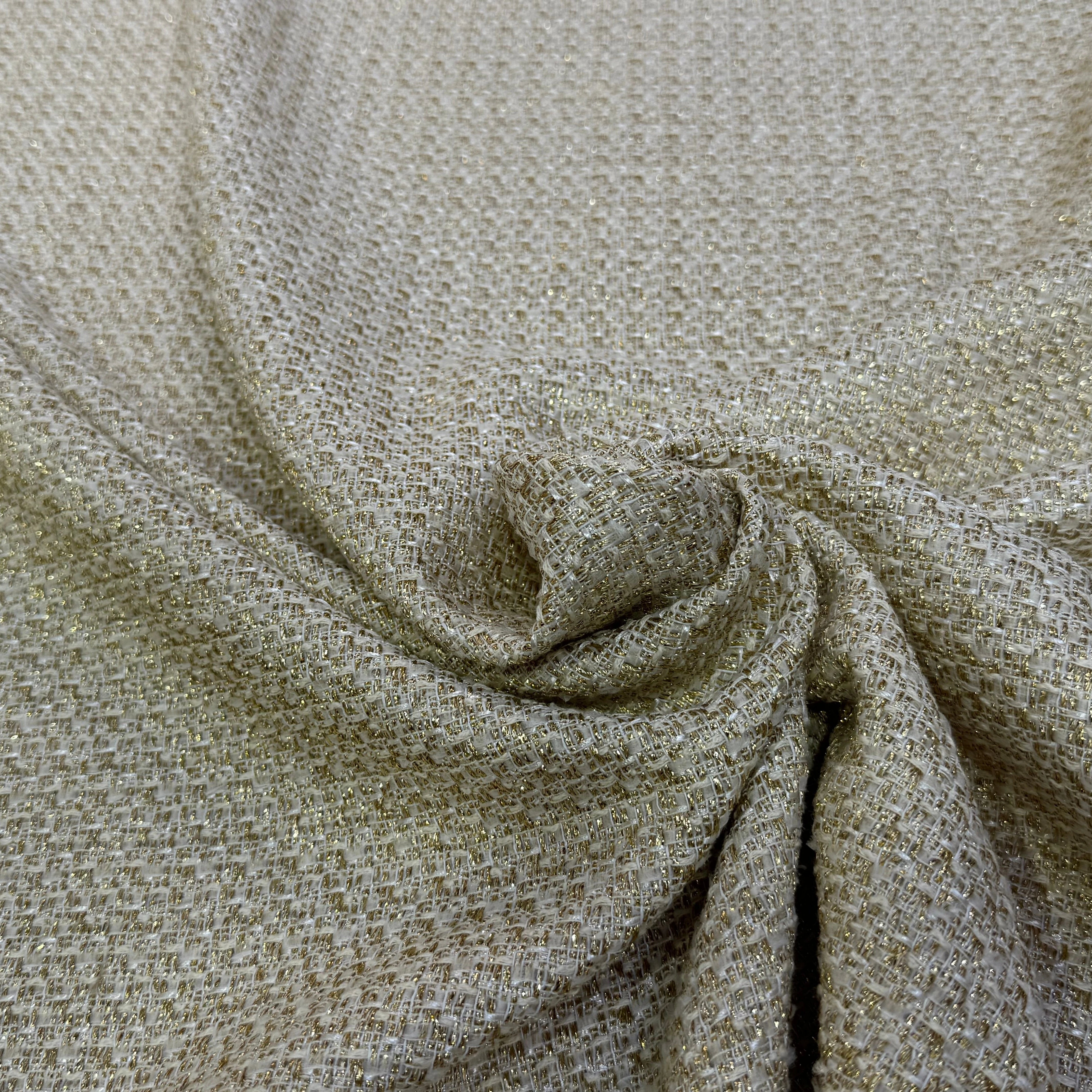 TWEED MI-SAISON 75% COTON VANILLE - My Little Coupon