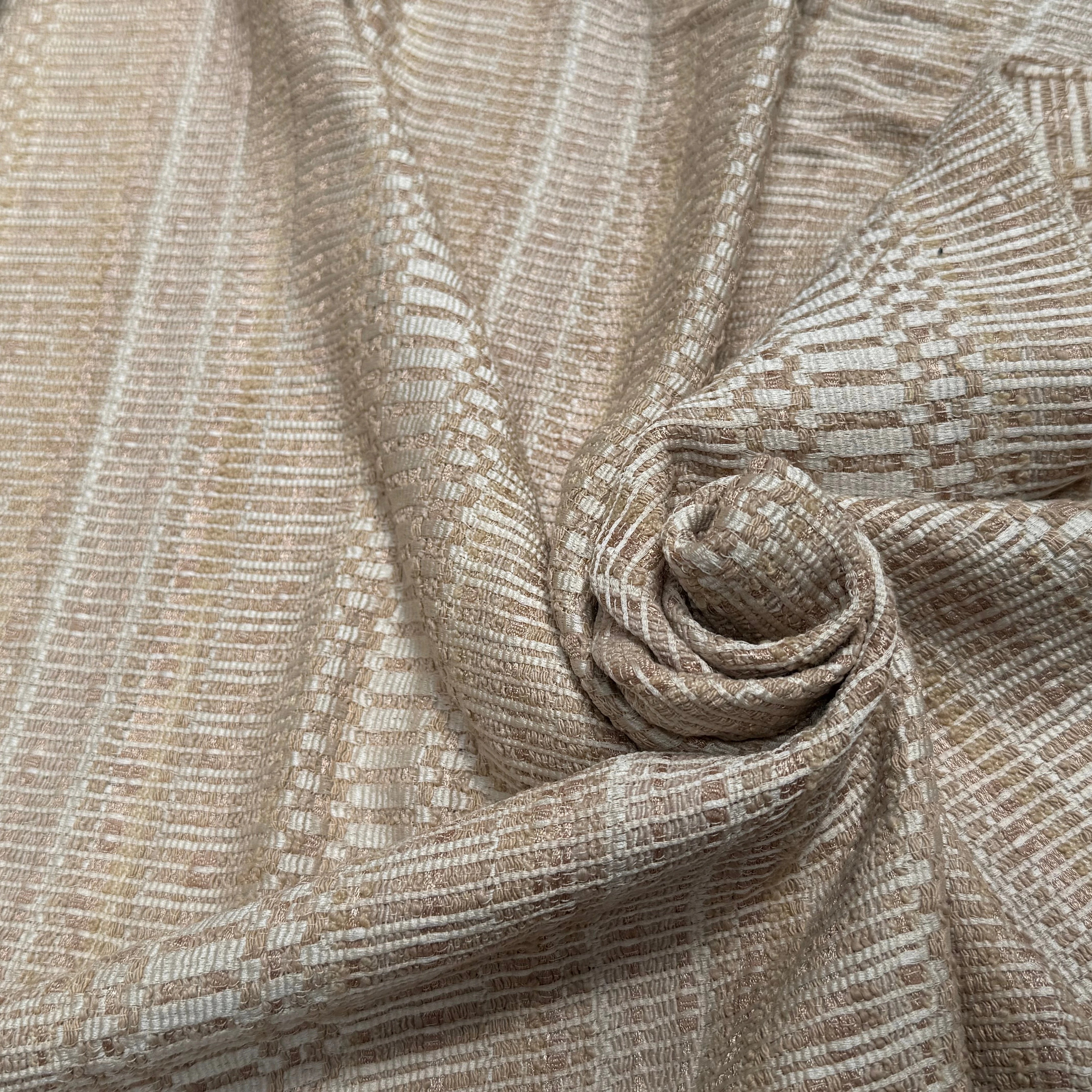 TWEED MI-SAISON 83% COTON BEIGE - My Little Coupon