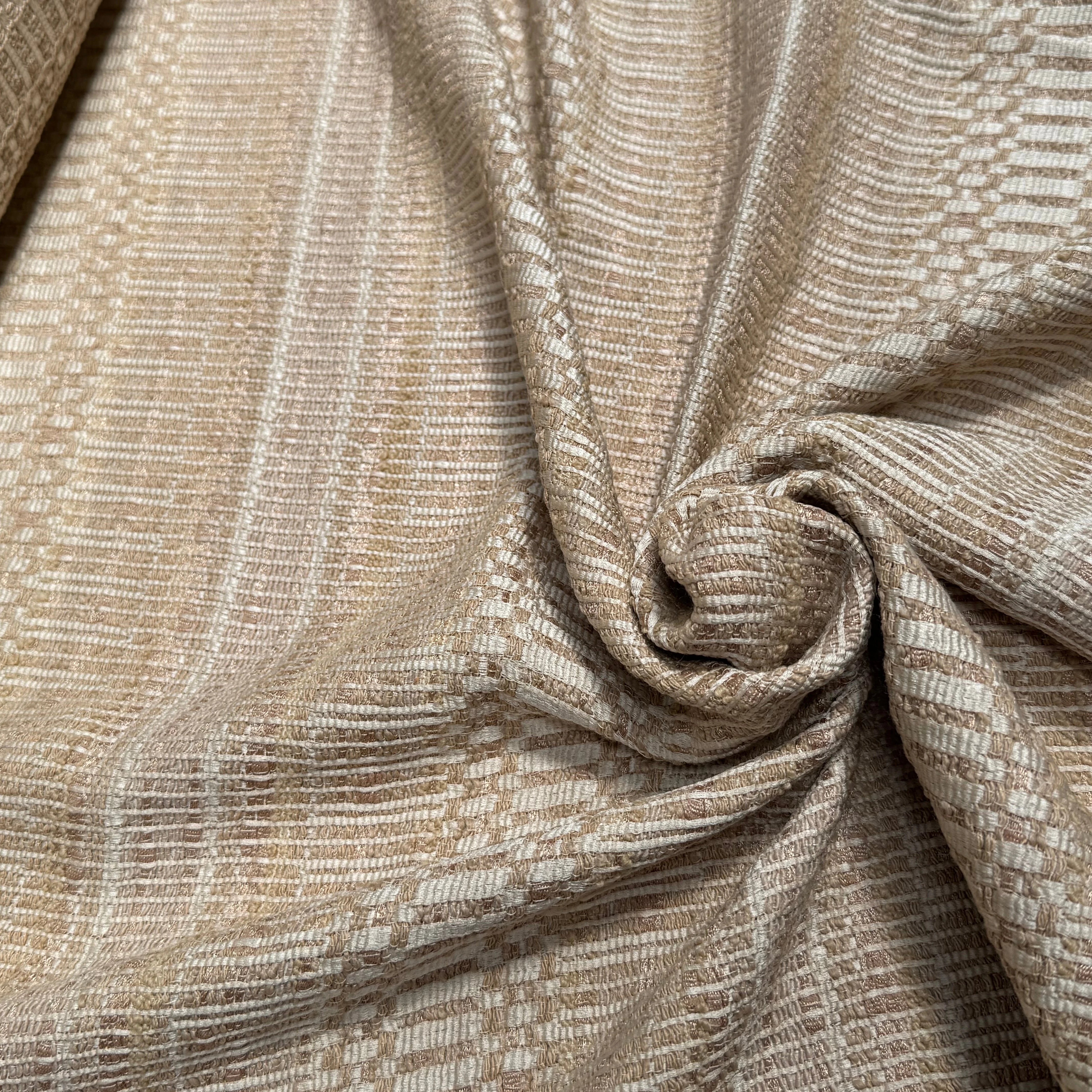 TWEED MI-SAISON 83% COTON BEIGE - My Little Coupon