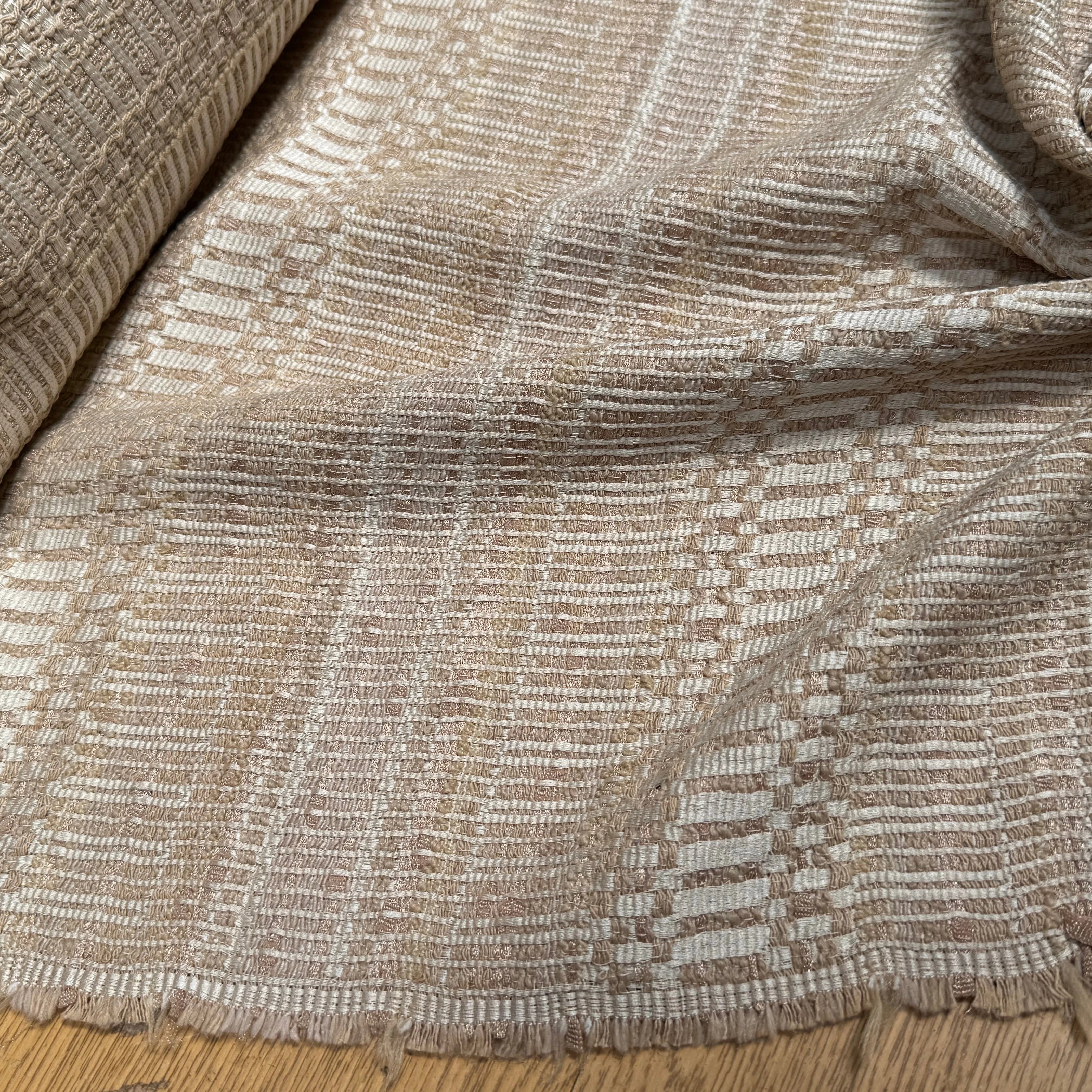 TWEED MI-SAISON 83% COTON BEIGE - My Little Coupon