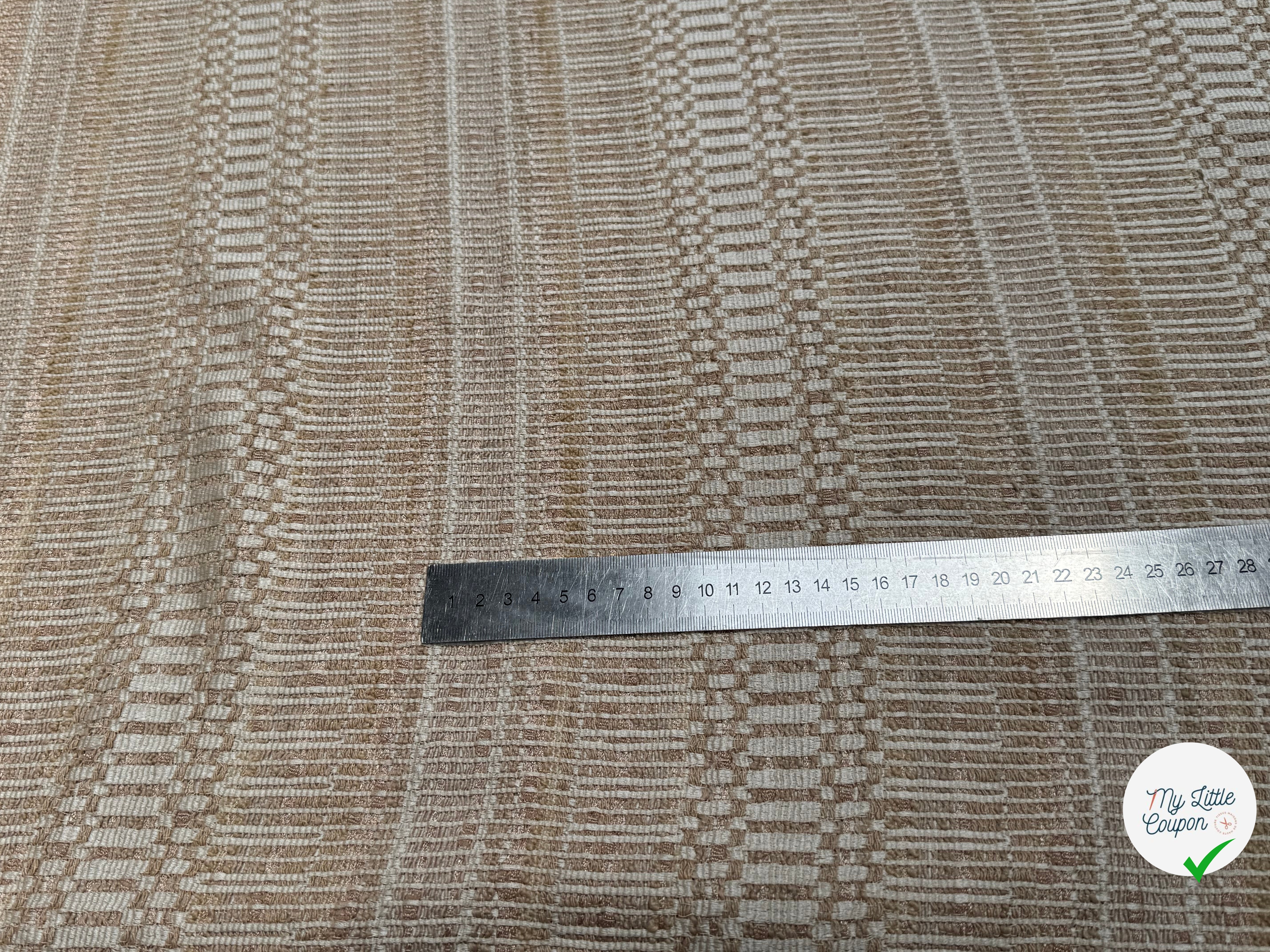 TWEED MI-SAISON 83% COTON BEIGE - My Little Coupon