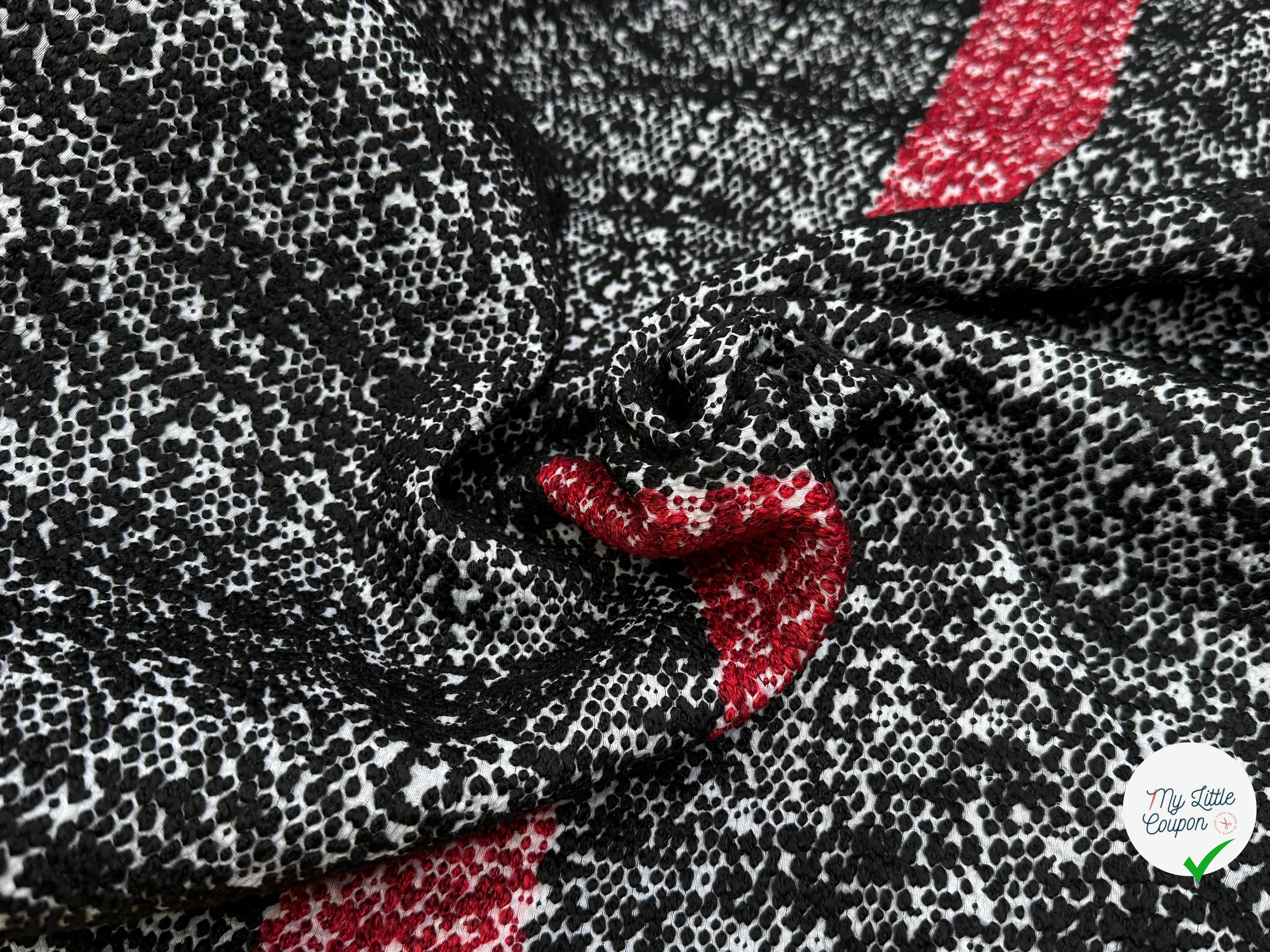 TWEED NOIR RUBIS - My Little Coupon