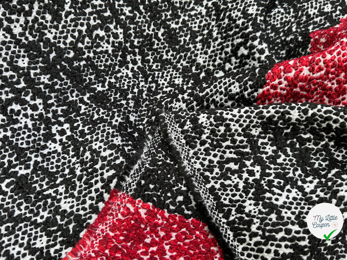 TWEED NOIR RUBIS - My Little Coupon
