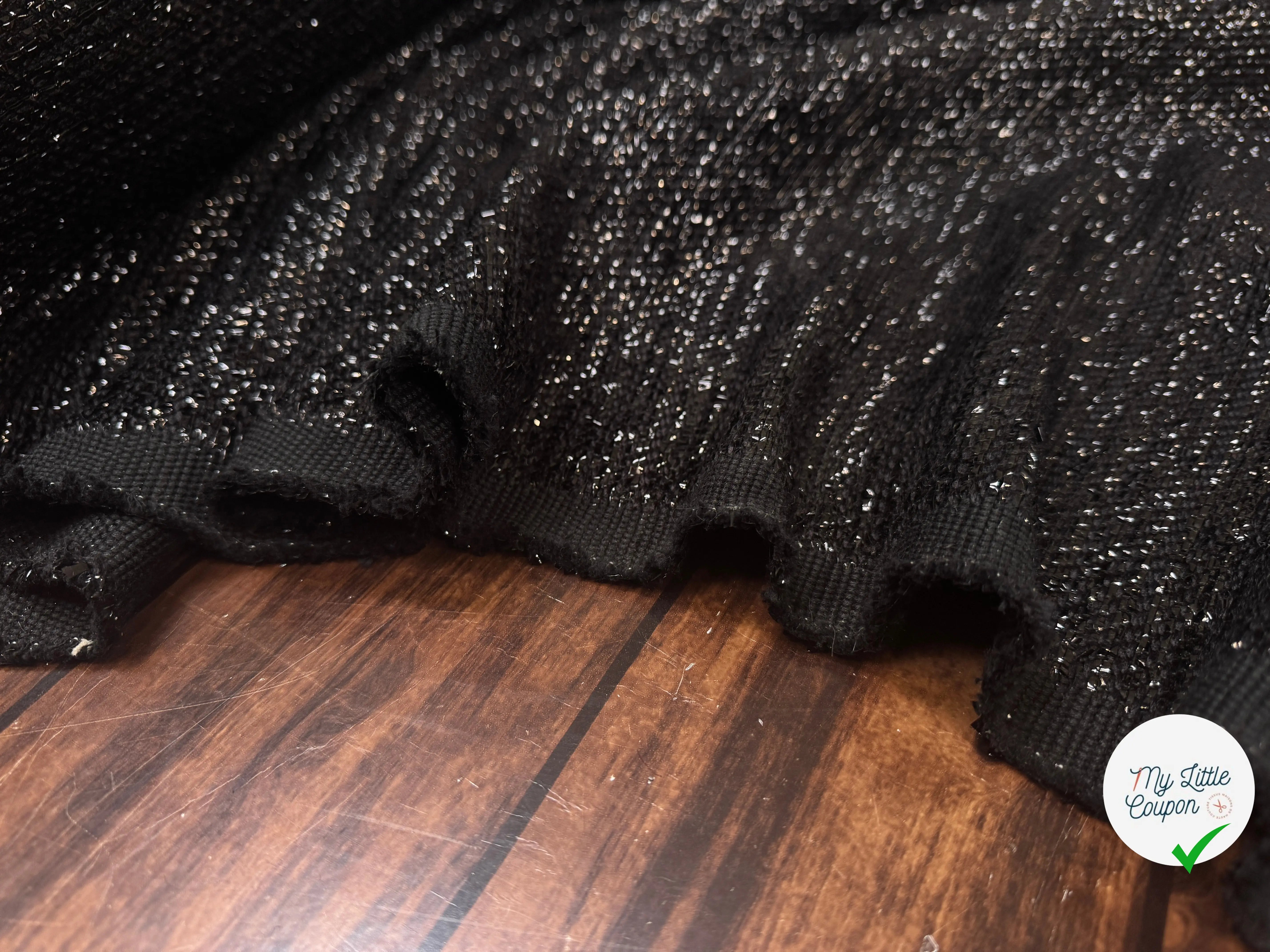 TWEED PAILLETÉ FESTIF NOIR - My Little Coupon