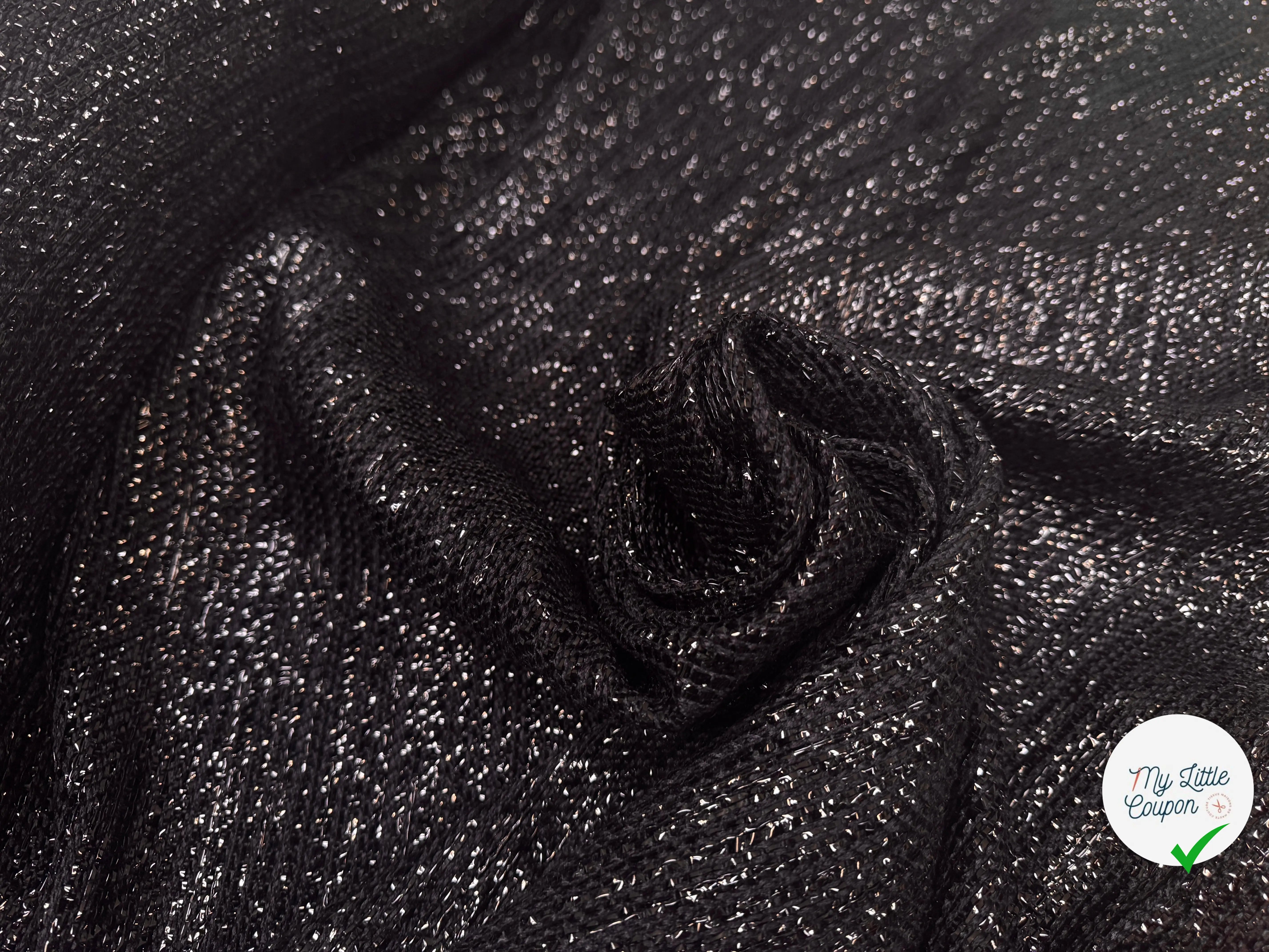 TWEED PAILLETÉ FESTIF NOIR - My Little Coupon