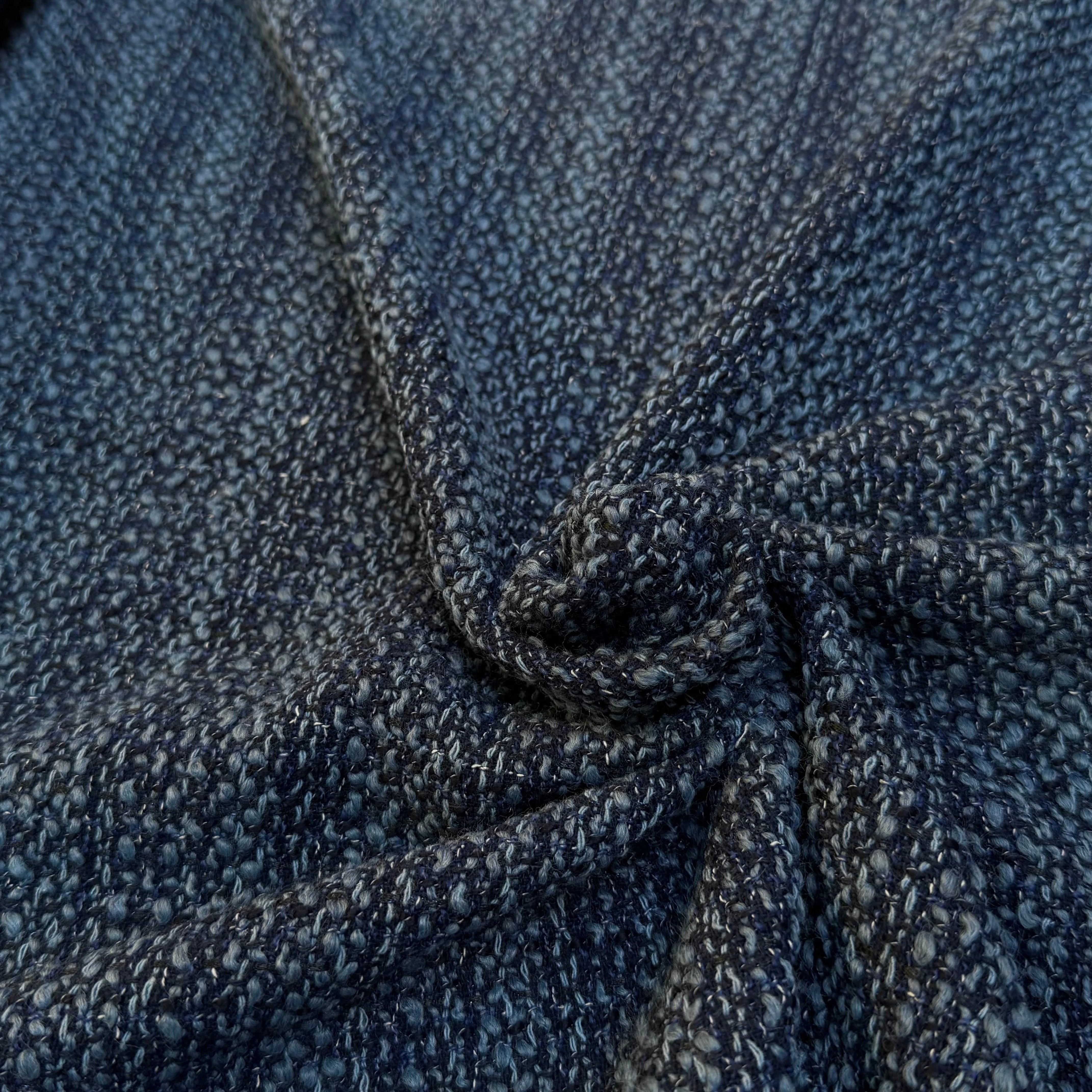 TWEED POLYLAINE CHINÉ BLEU CHIC - My Little Coupon