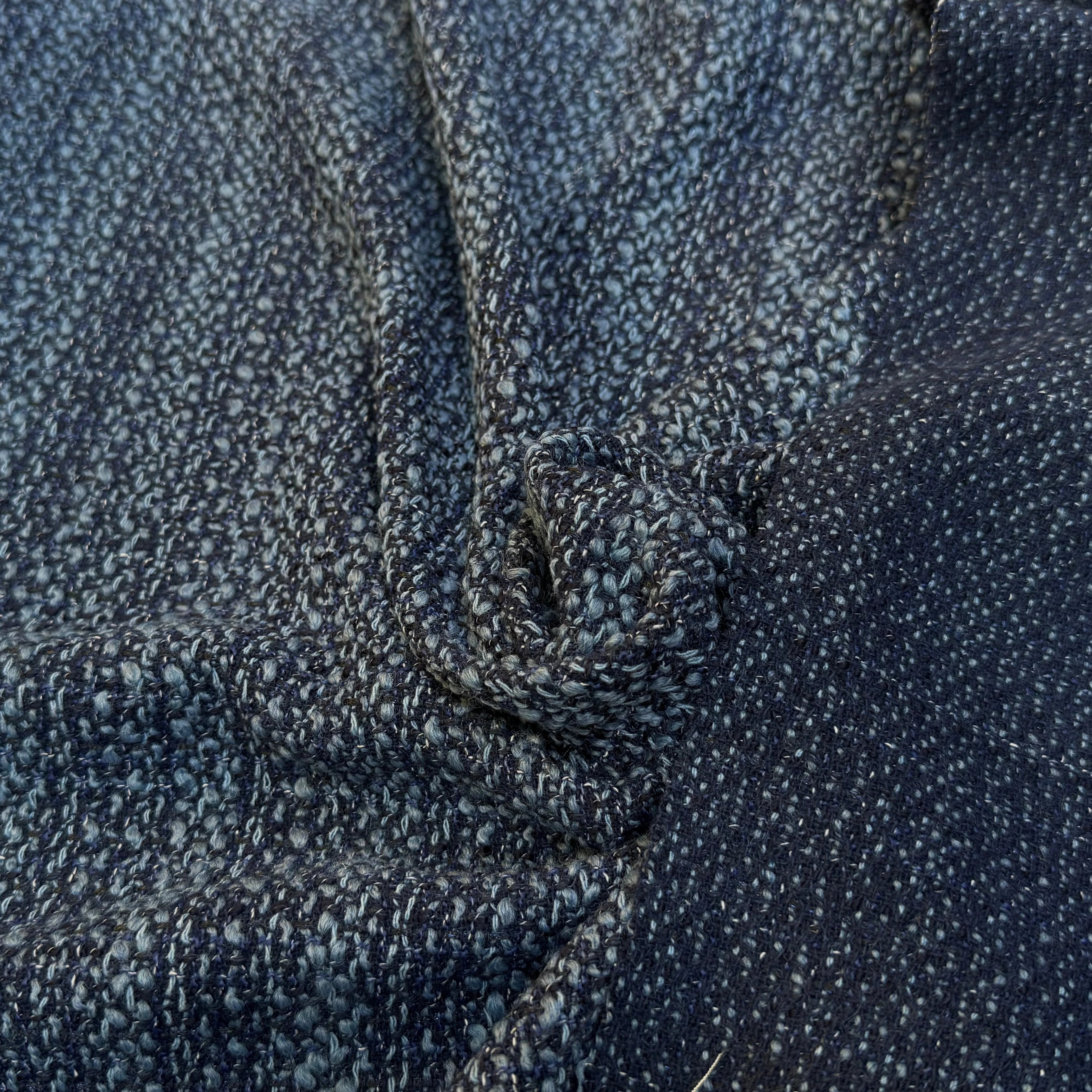 TWEED POLYLAINE CHINÉ BLEU CHIC - My Little Coupon