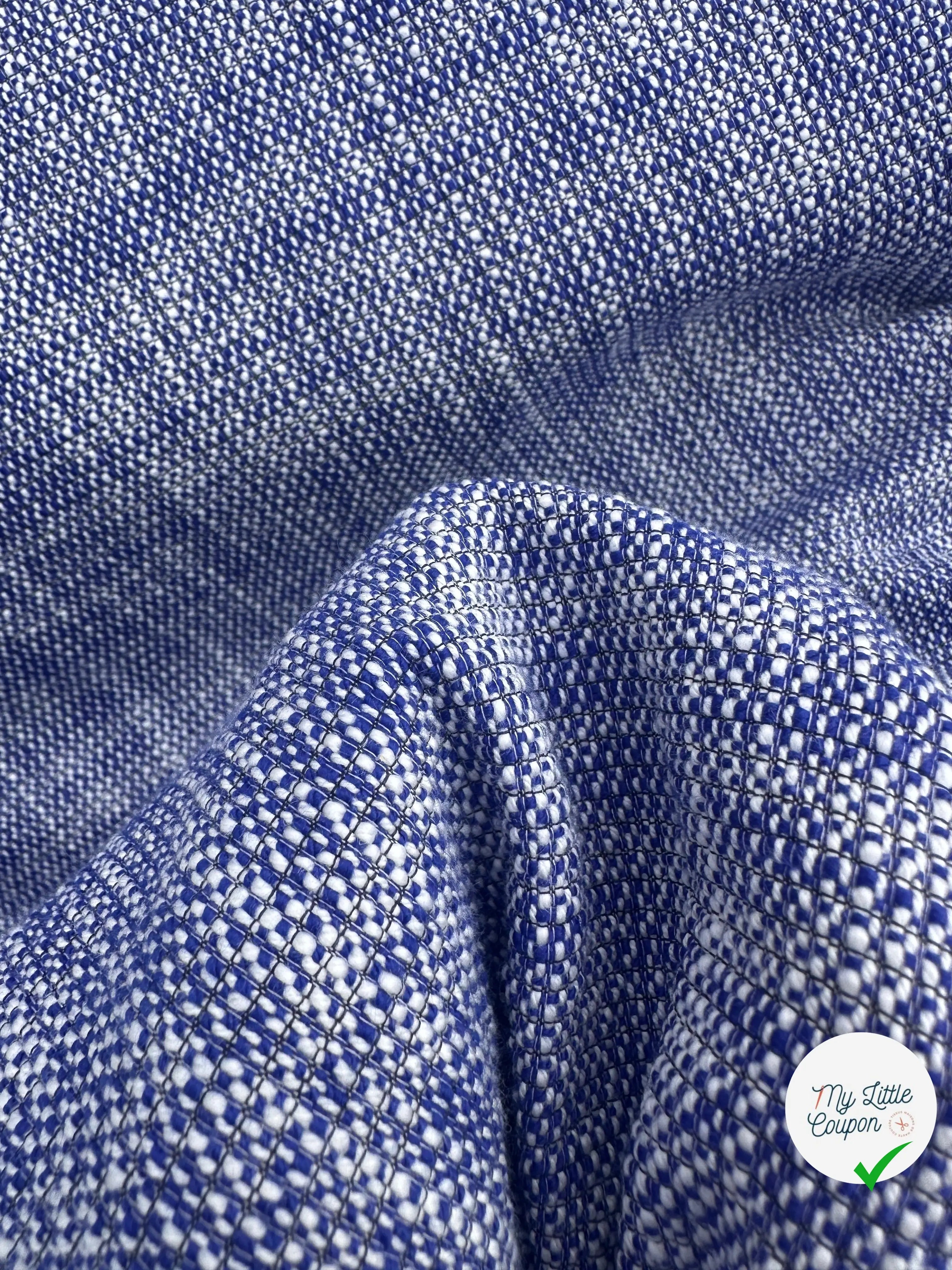 TWEED PRINTEMPS QUALITĂ COUTURE BLEU MLC INTERN
