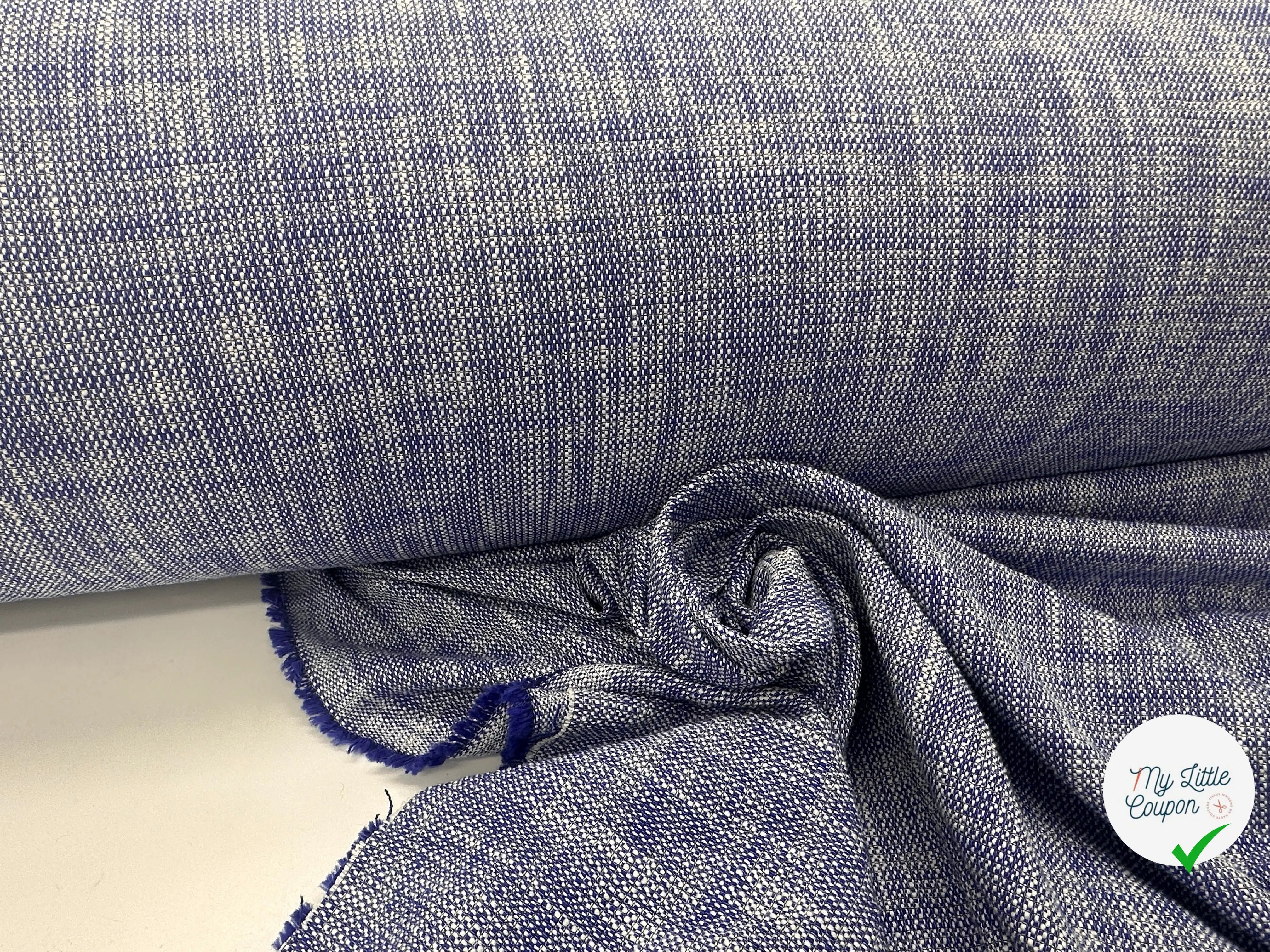 TWEED PRINTEMPS QUALITĂ COUTURE BLEU MLC INTERN
