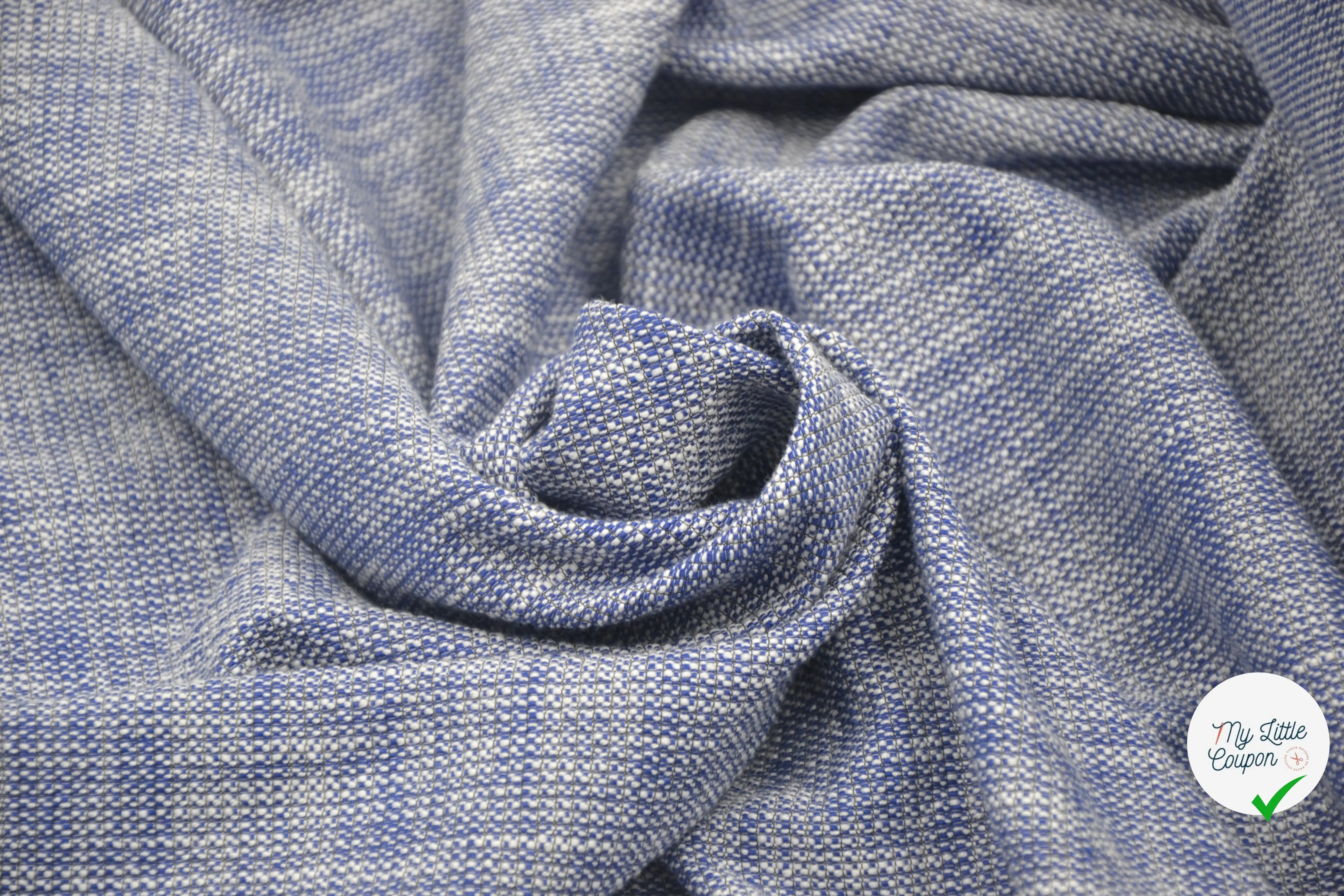 TWEED PRINTEMPS QUALITĂ COUTURE BLEU MLC INTERN
