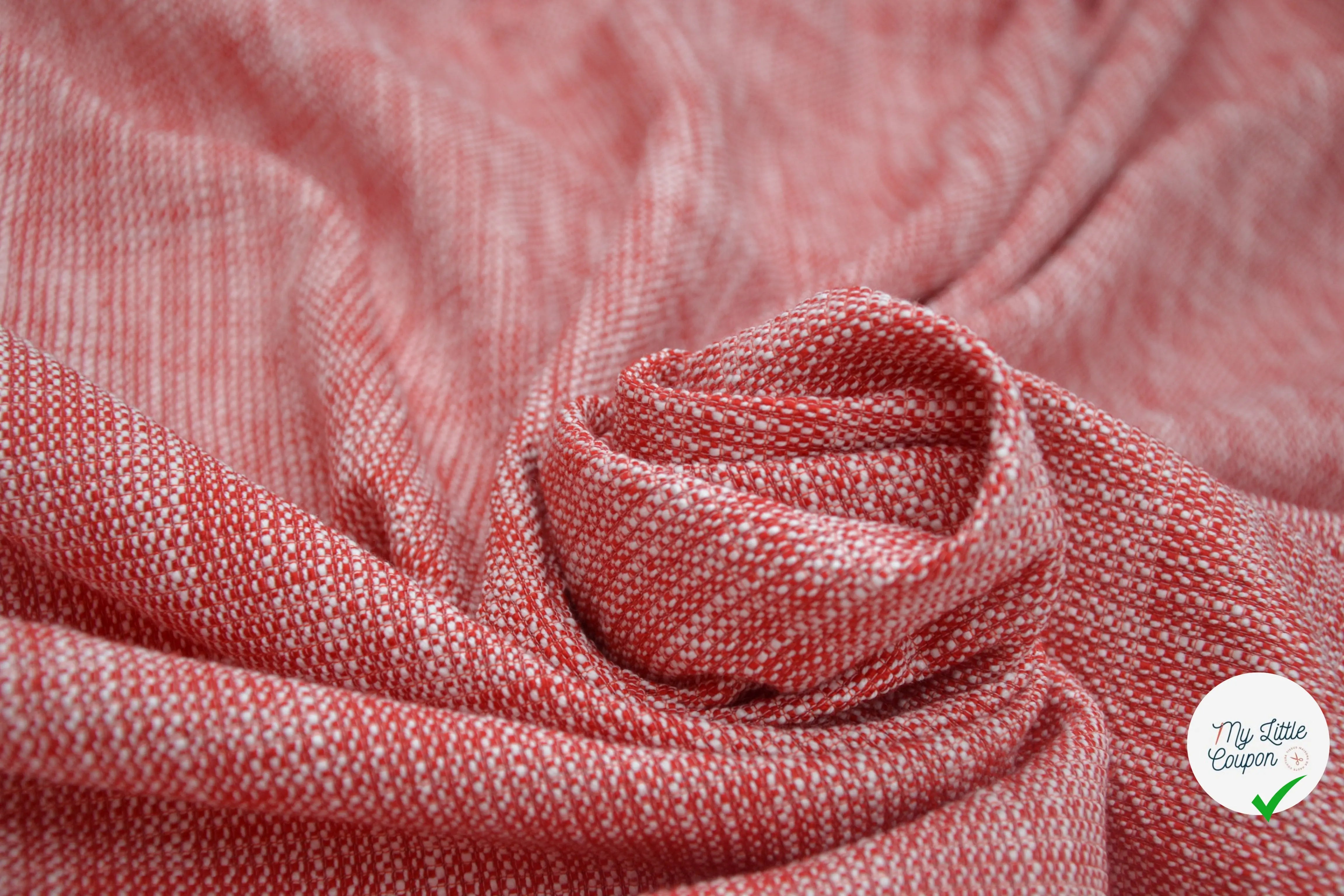TWEED PRINTEMPS QUALITĂ COUTURE ROUGE MLC INTERN