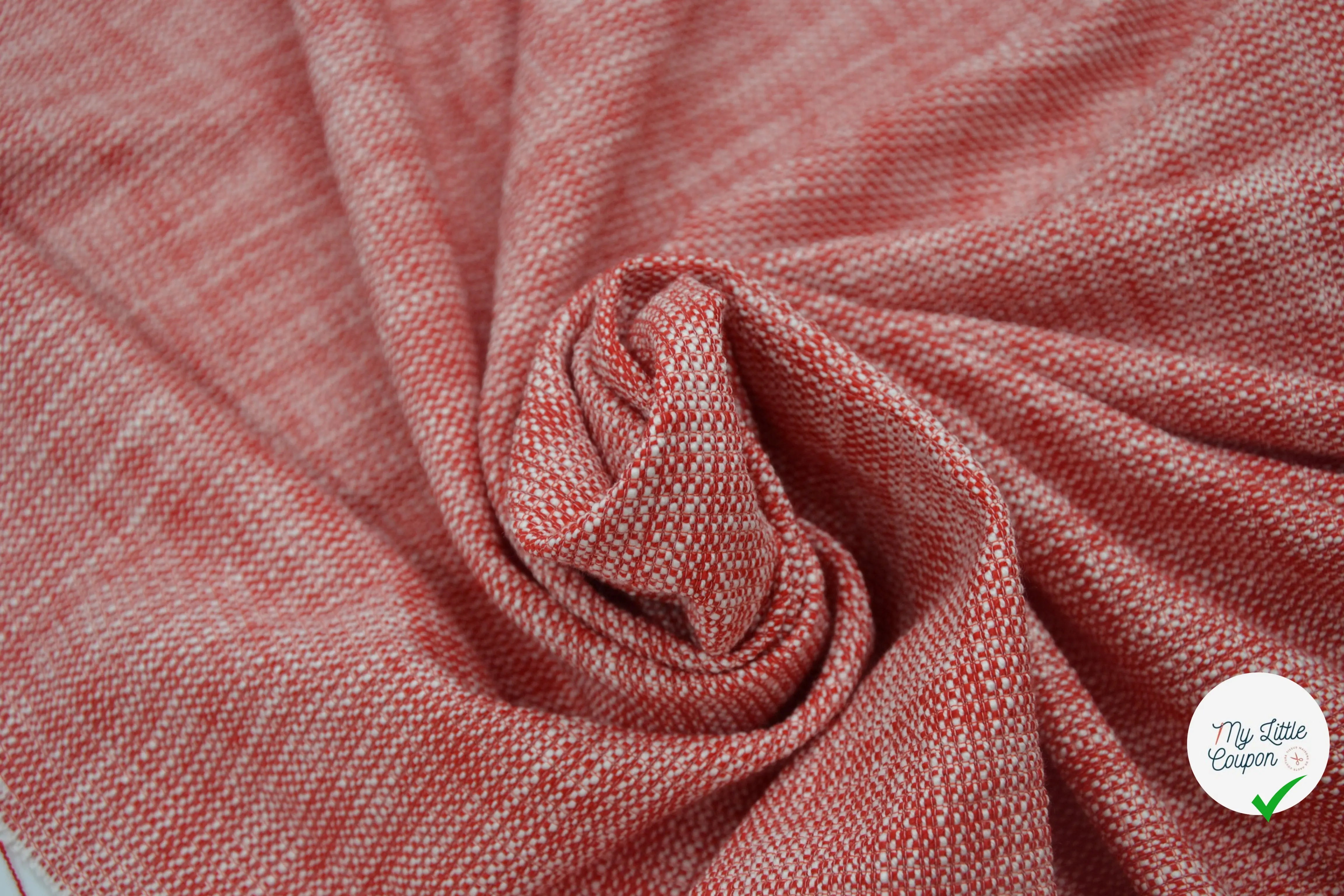 TWEED PRINTEMPS QUALITĂ COUTURE ROUGE MLC INTERN