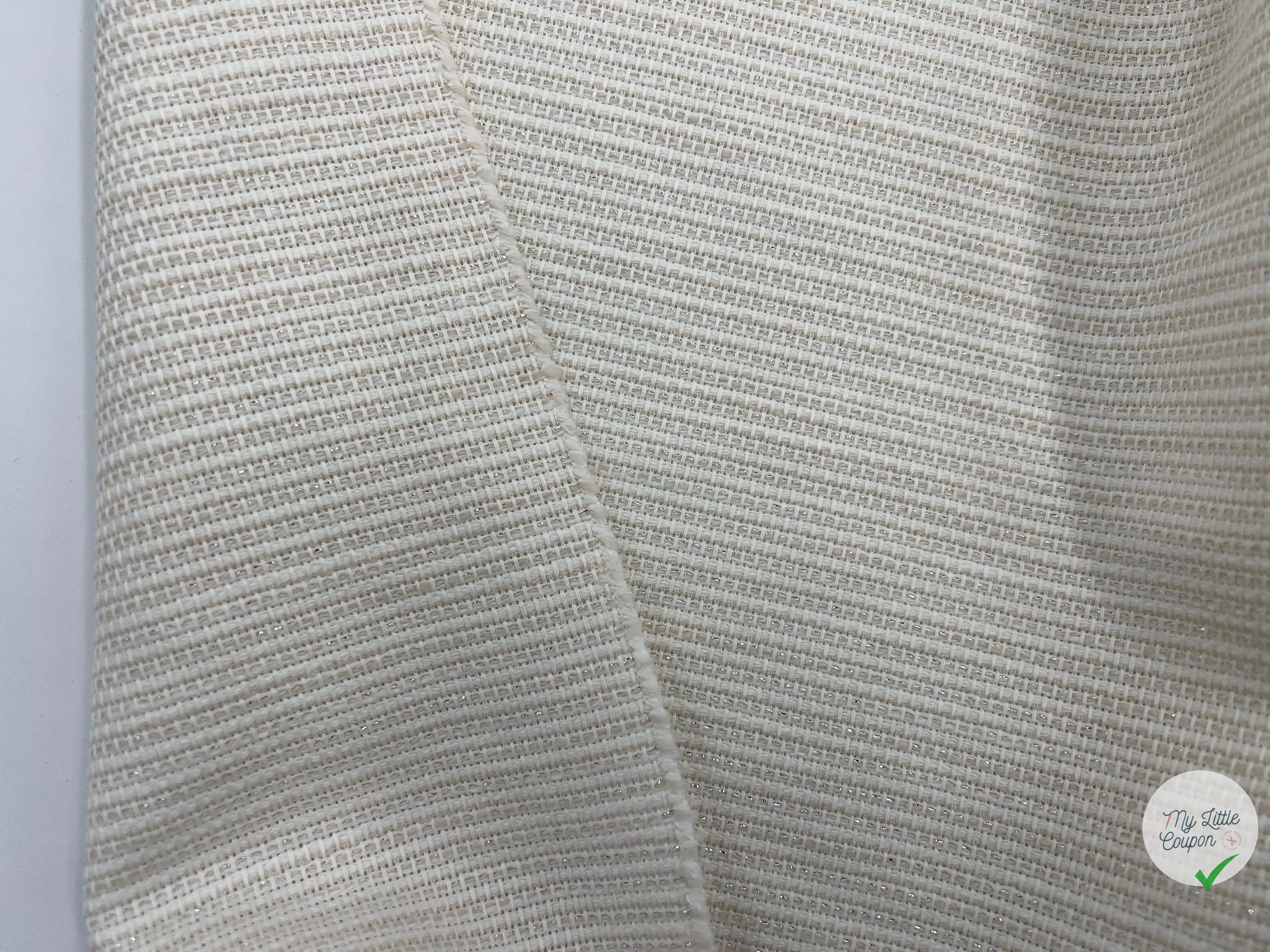 TWEED PRINTEMPS RUTILANT ET SCINTILLANT BLANC - My Little Coupon - tissu - coudre
