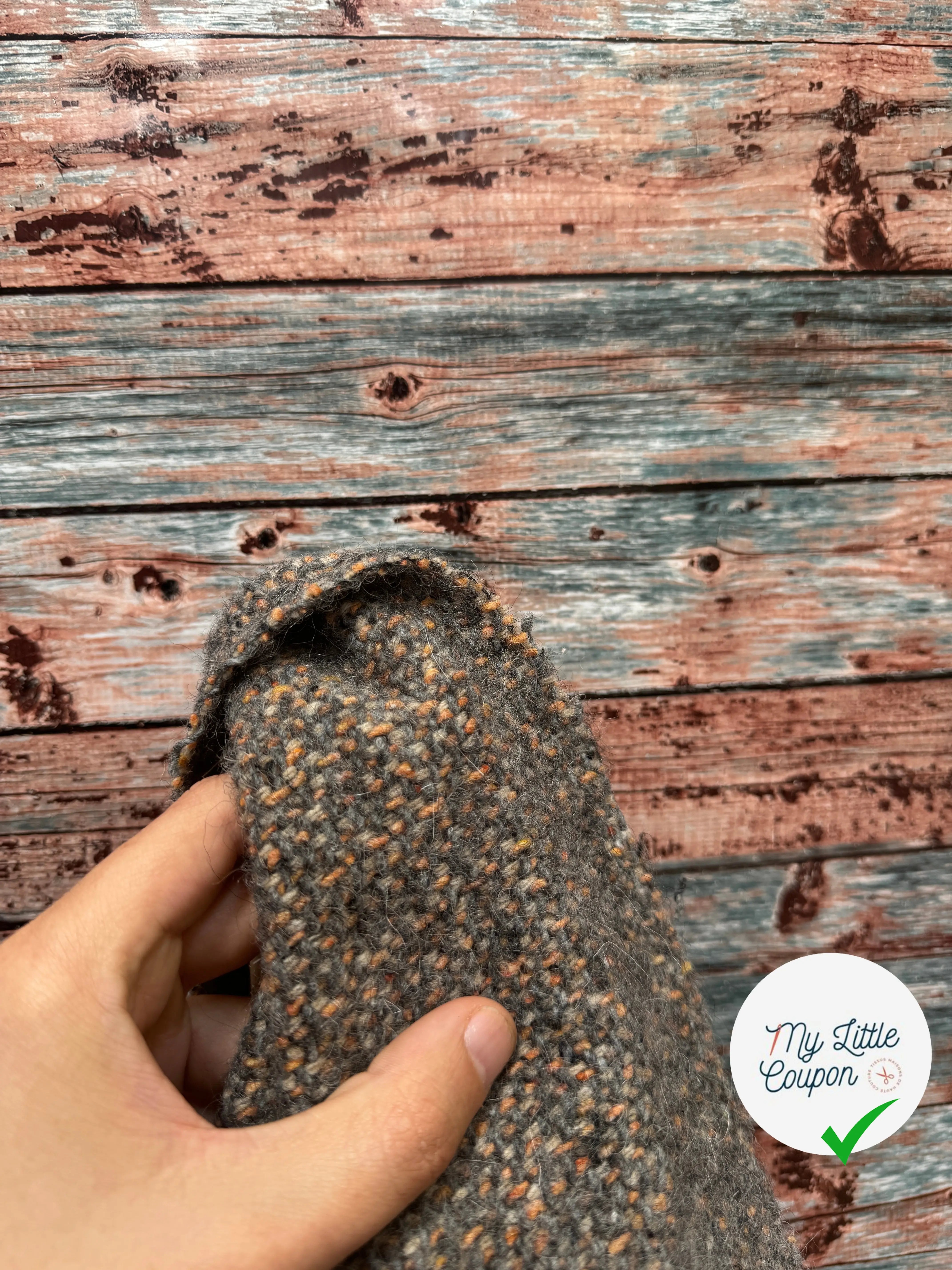TWEED TAILLEUR BOUCLETTE DE LAINE SUBLIME 6% ALPAGA - My Little Coupon