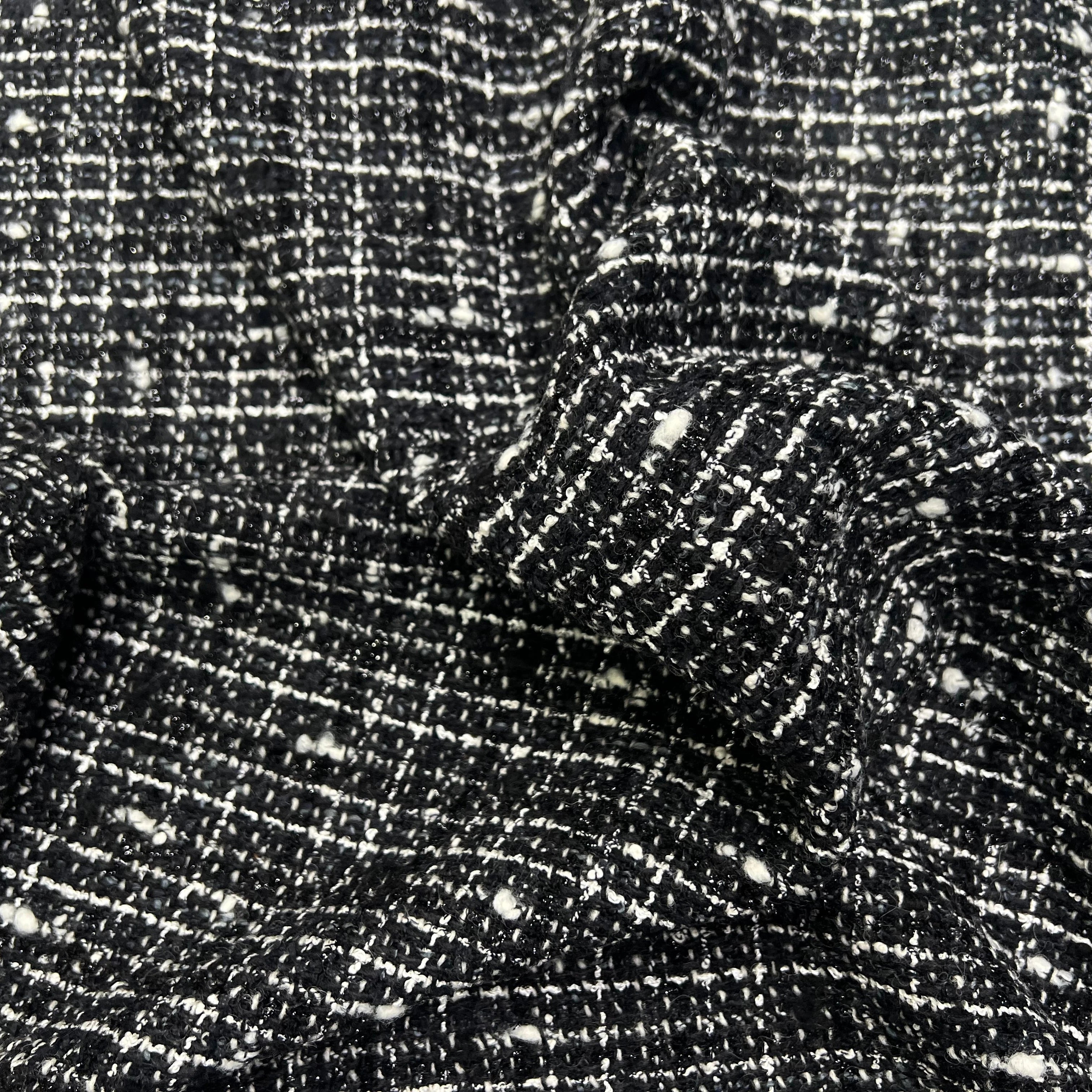 TWEED TAILLEUR ULTRA CHIC NOIR ET BLANC LAINE - My Little Coupon