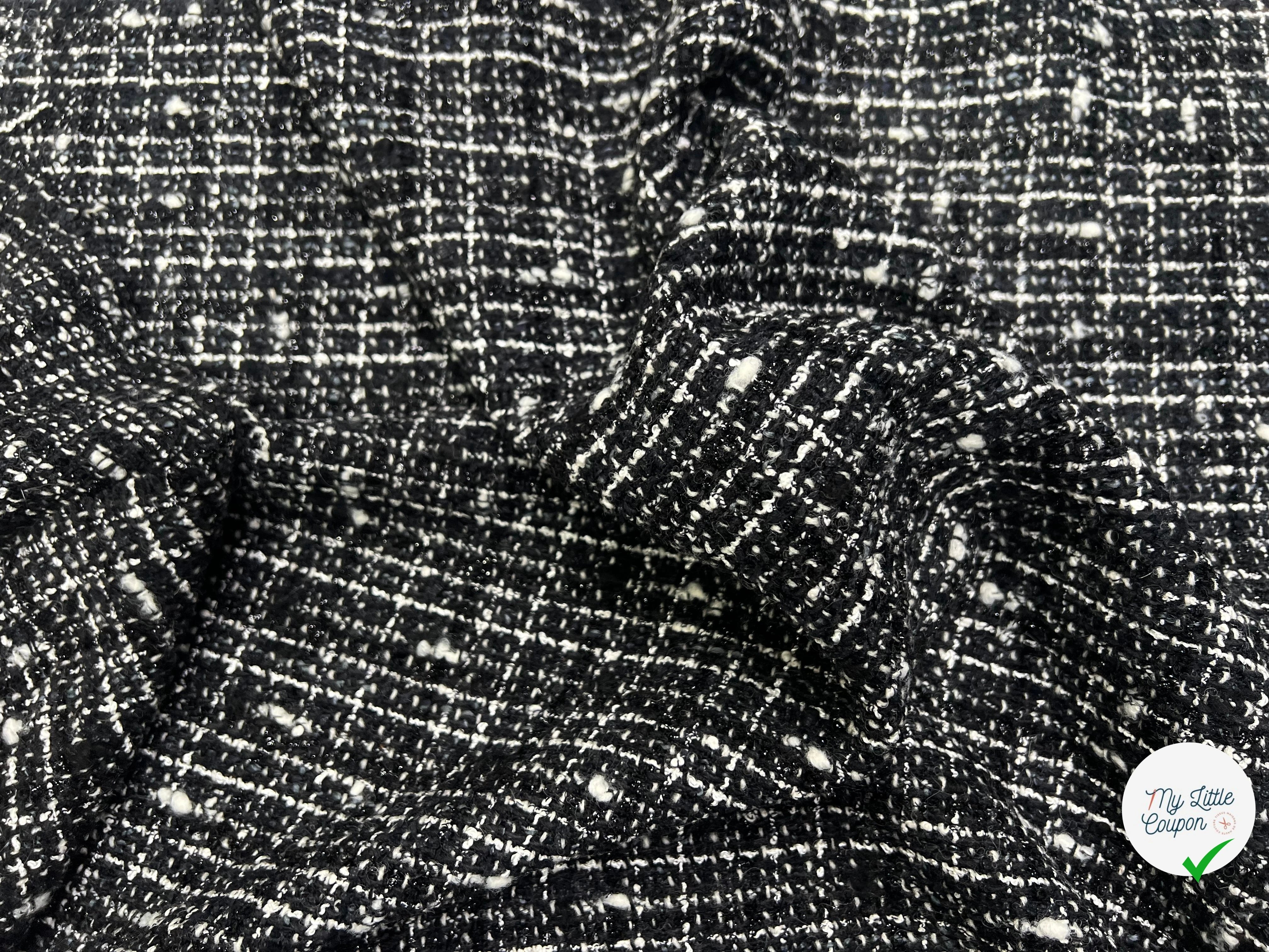 TWEED TAILLEUR ULTRA CHIC NOIR ET BLANC LAINE - My Little Coupon