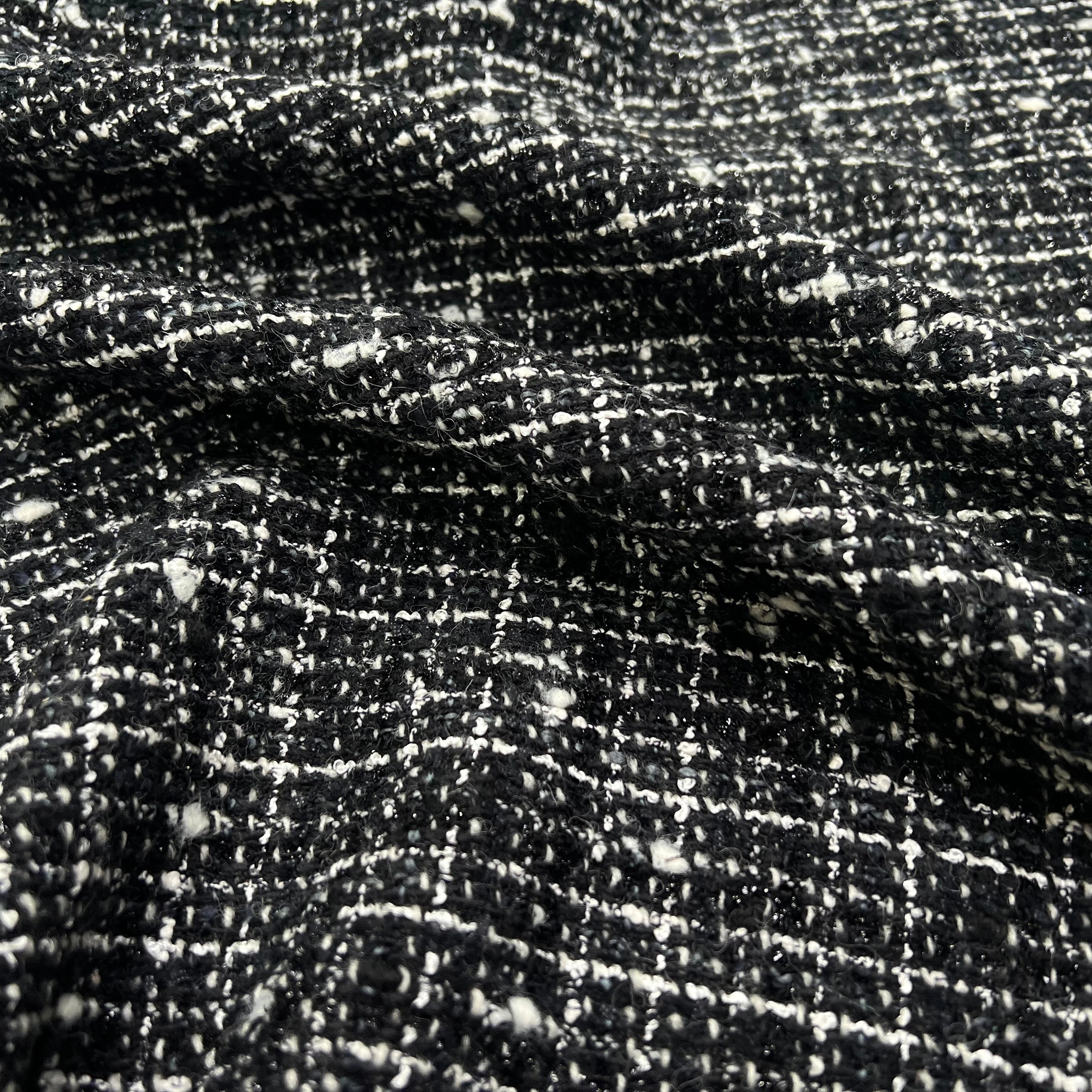 TWEED TAILLEUR ULTRA CHIC NOIR ET BLANC LAINE - My Little Coupon