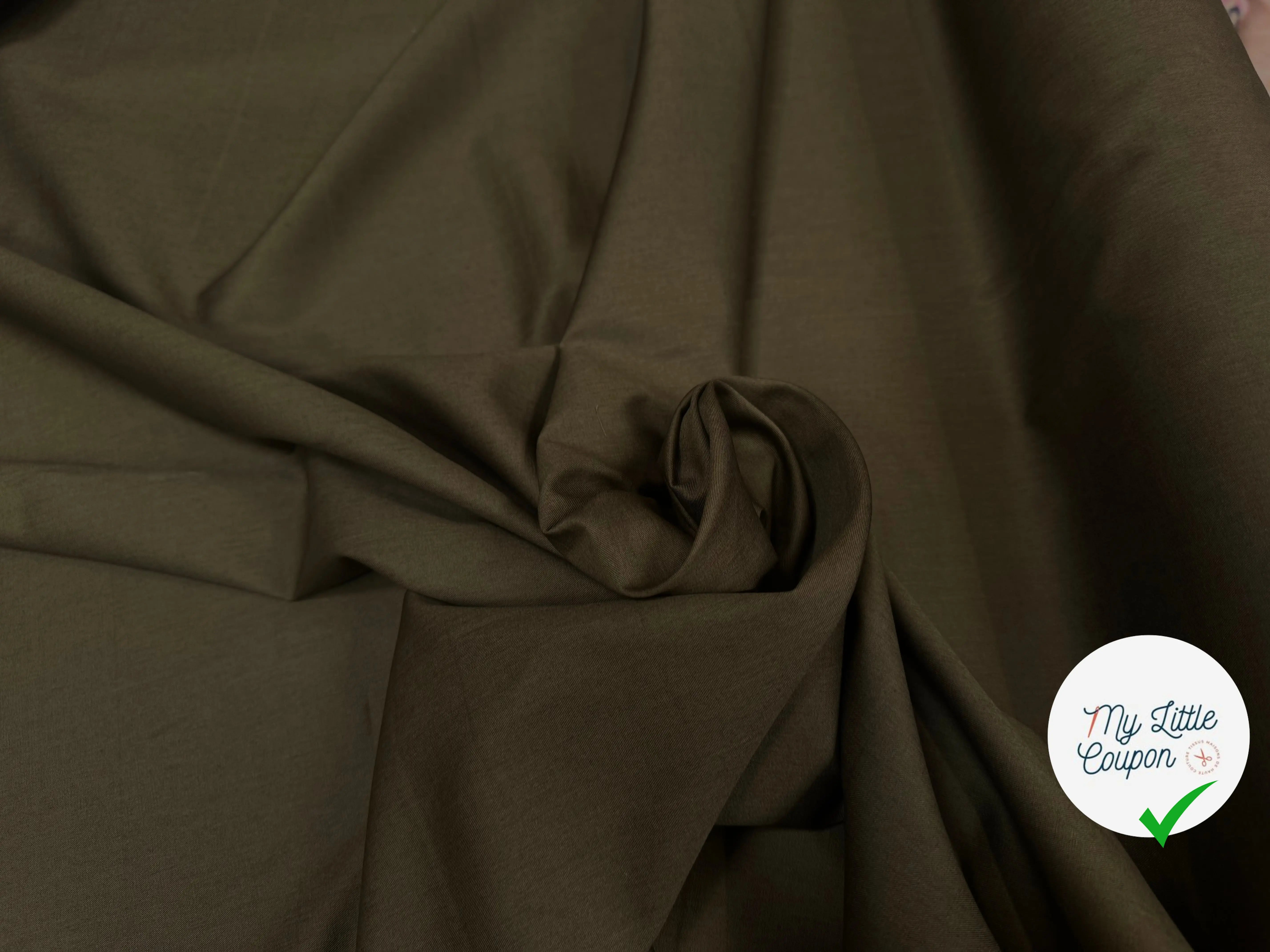 TWILL COTON LAZIO VERT - My Little Coupon