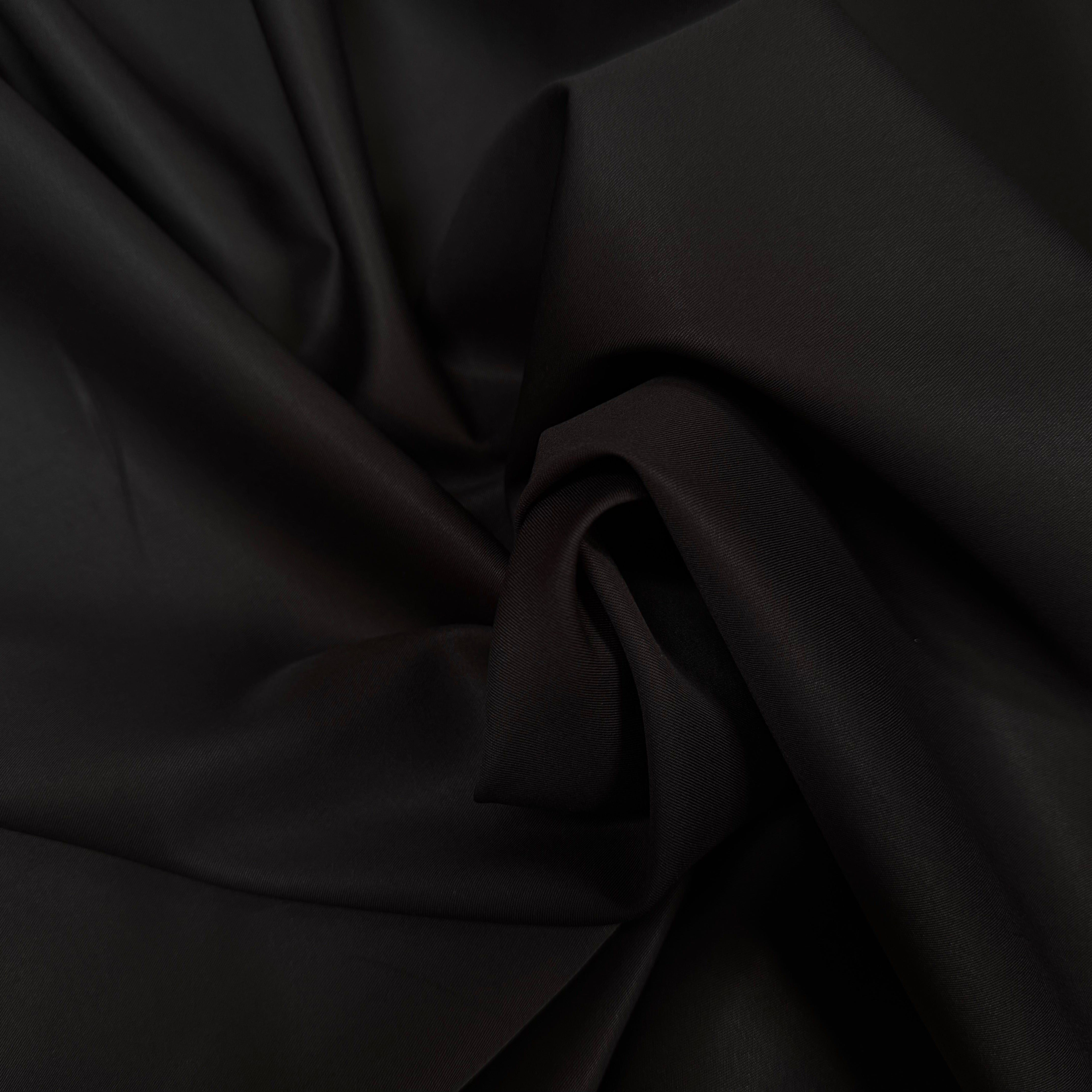 TWILL COTON PEIGNÉE NOIR LOMBARDIA PASTORELLI - My Little Coupon