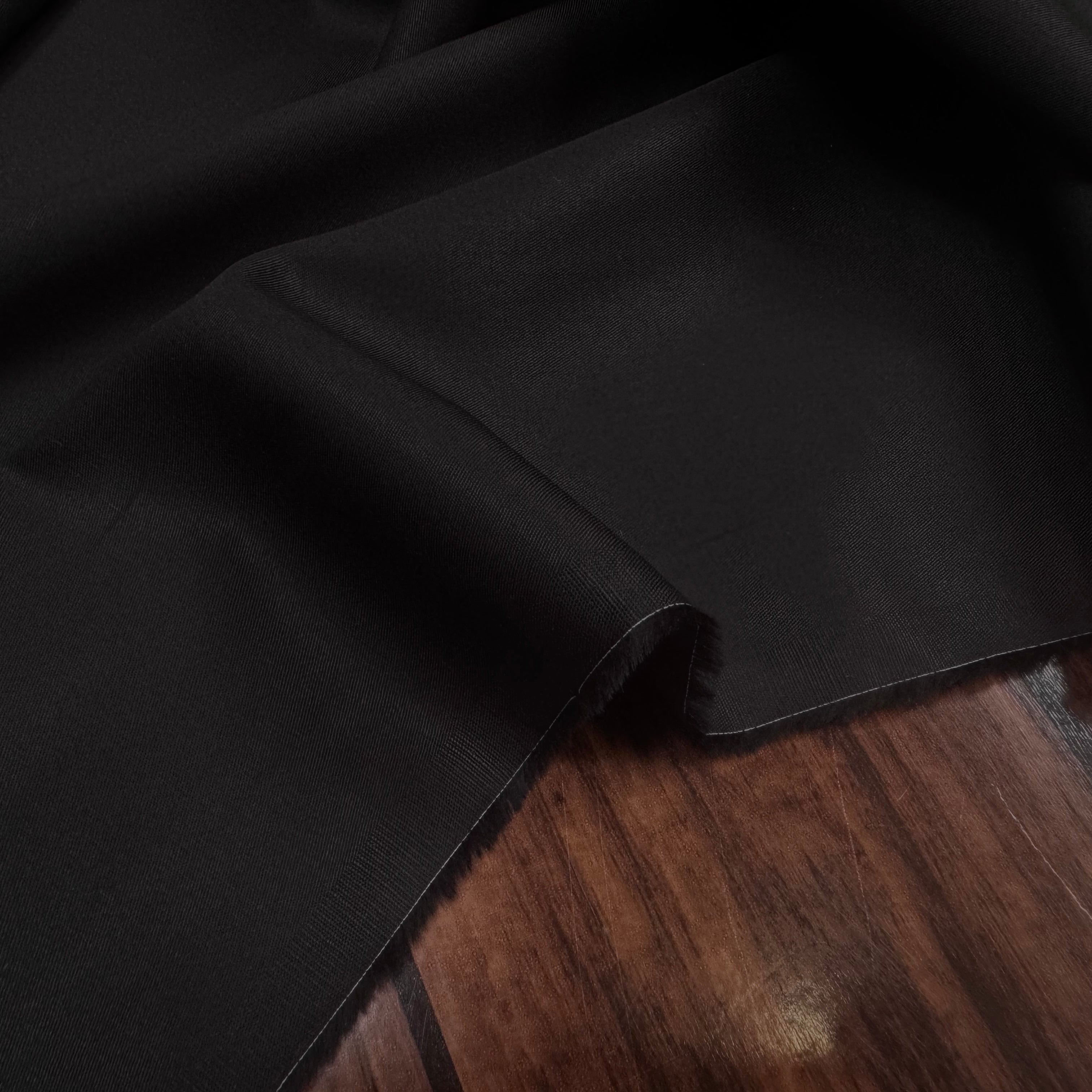 TWILL COTON PEIGNÉE NOIR LOMBARDIA PASTORELLI - My Little Coupon