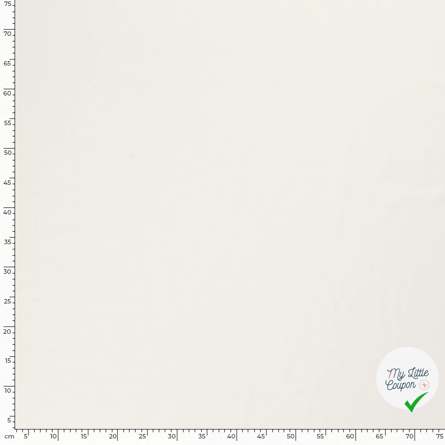 TWILL DE COTON LAVÉ BLANC CASSÉ - My Little Coupon