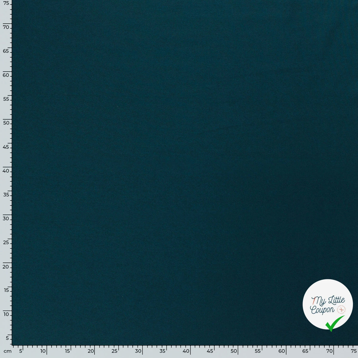 TWILL DE COTON LAVÉ BLEU CANARD - My Little Coupon
