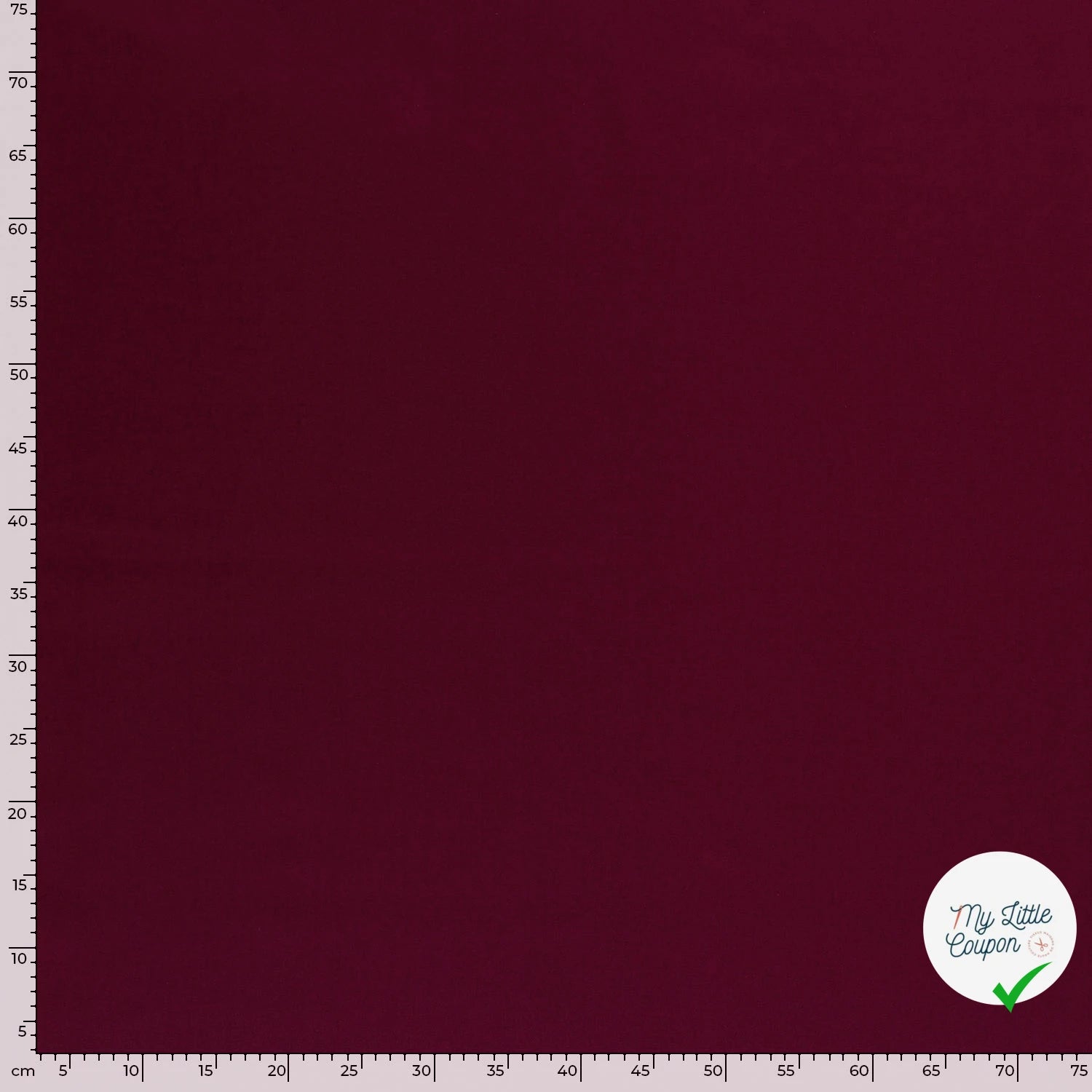TWILL DE COTON LAVÉ BORDEAUX - My Little Coupon
