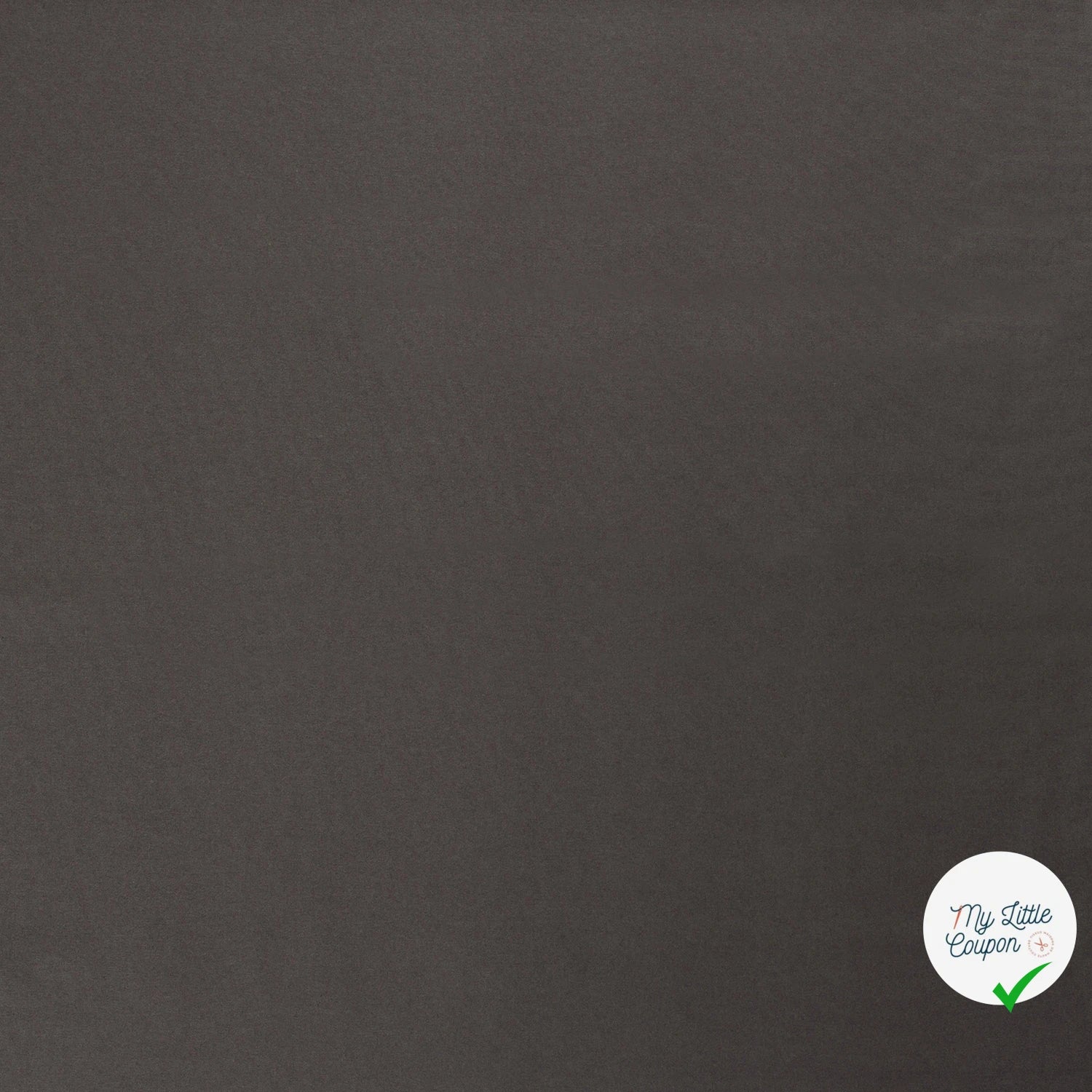 TWILL DE COTON LAVÉ GRIS FONCÉ - My Little Coupon