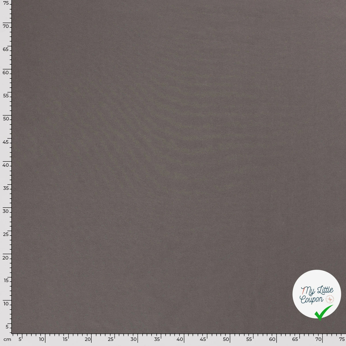 TWILL DE COTON LAVÉ GRIS TAUPE - My Little Coupon
