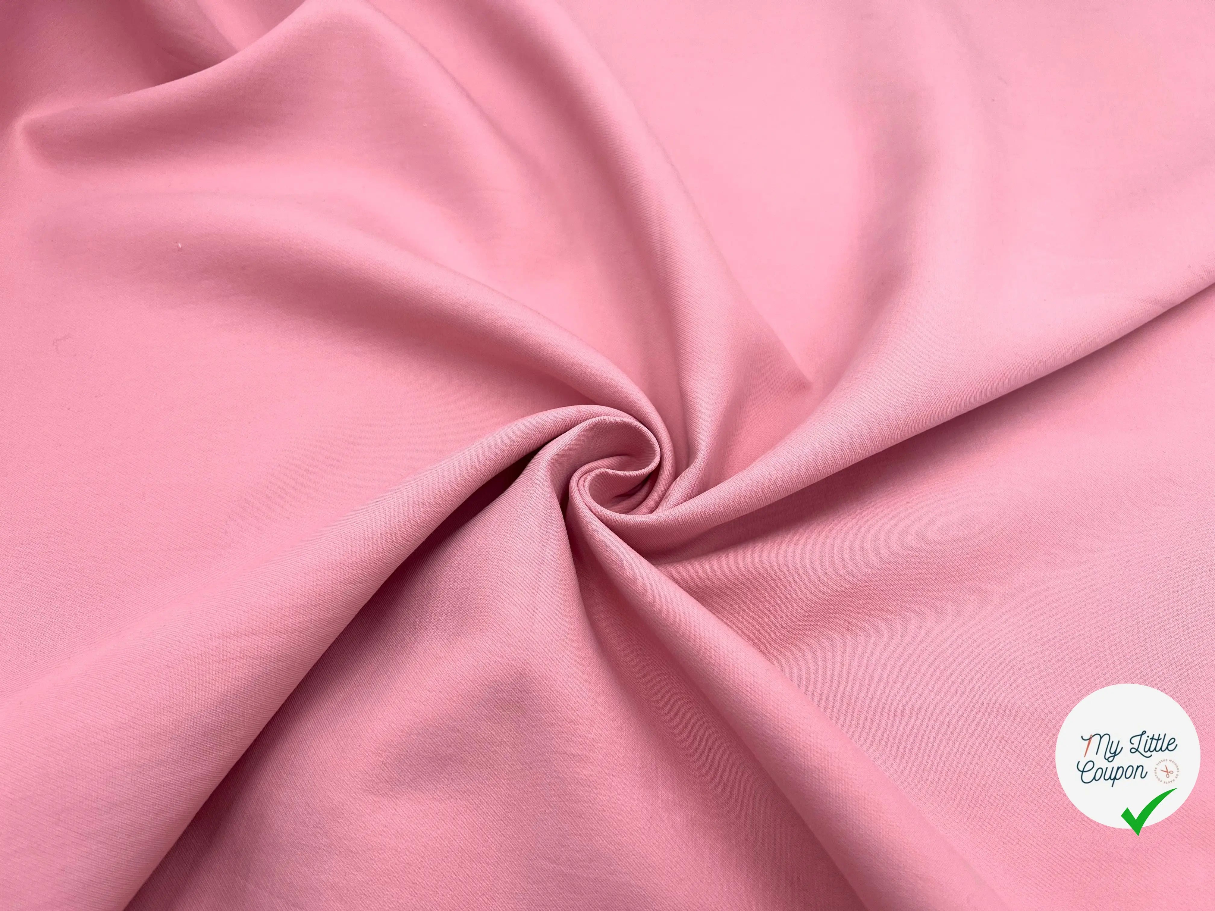 TWILL DE COTON ROSE BÉBÉ - My Little Coupon - tissu - coudre