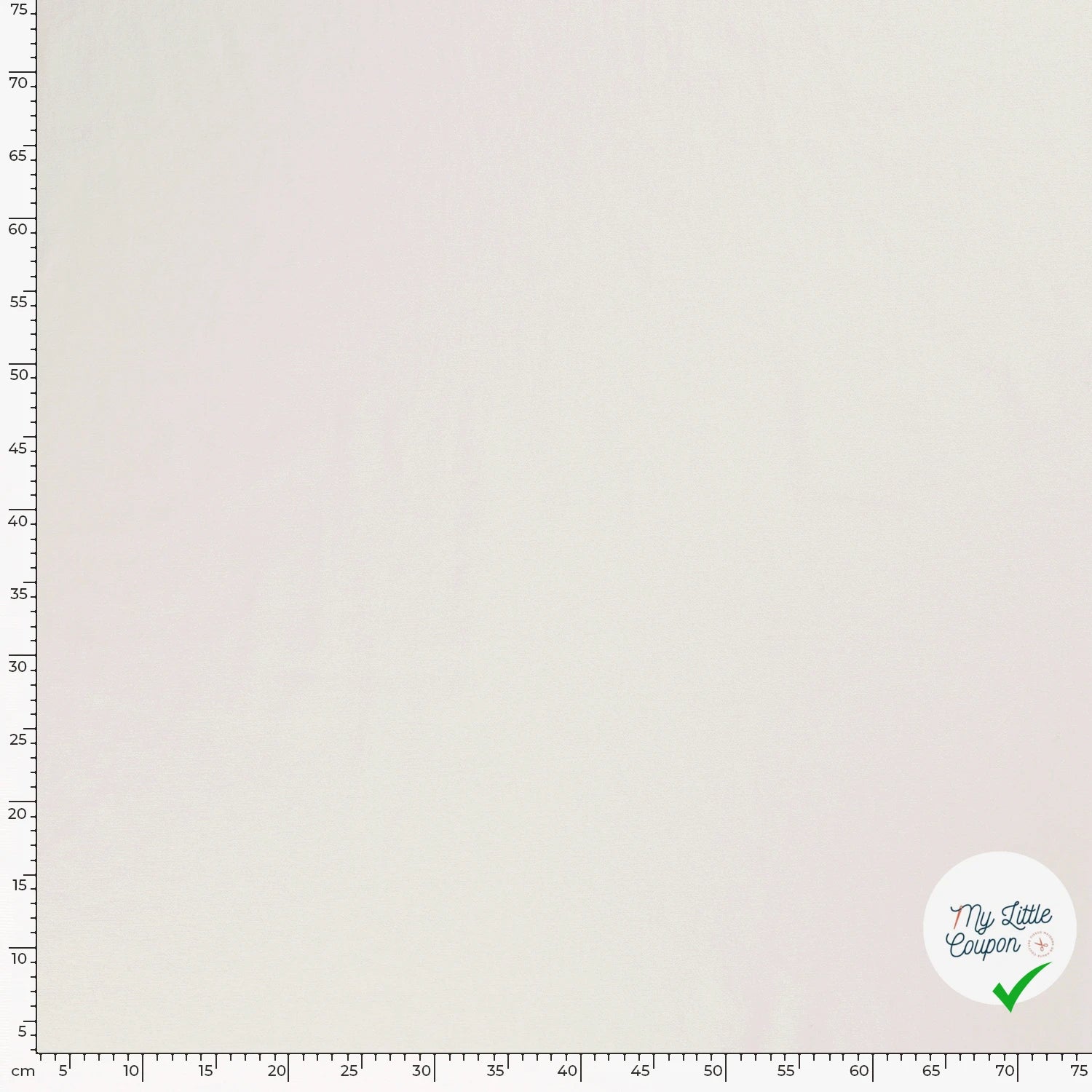 TWILL DE COTON STRETCH LAVÉ BLANC CASSÉ - My Little Coupon