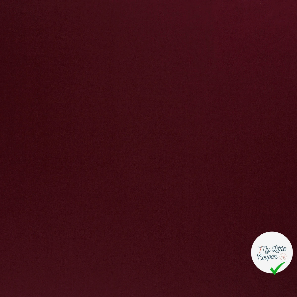 TWILL DE COTON STRETCH LAVÉ BORDEAUX - My Little Coupon