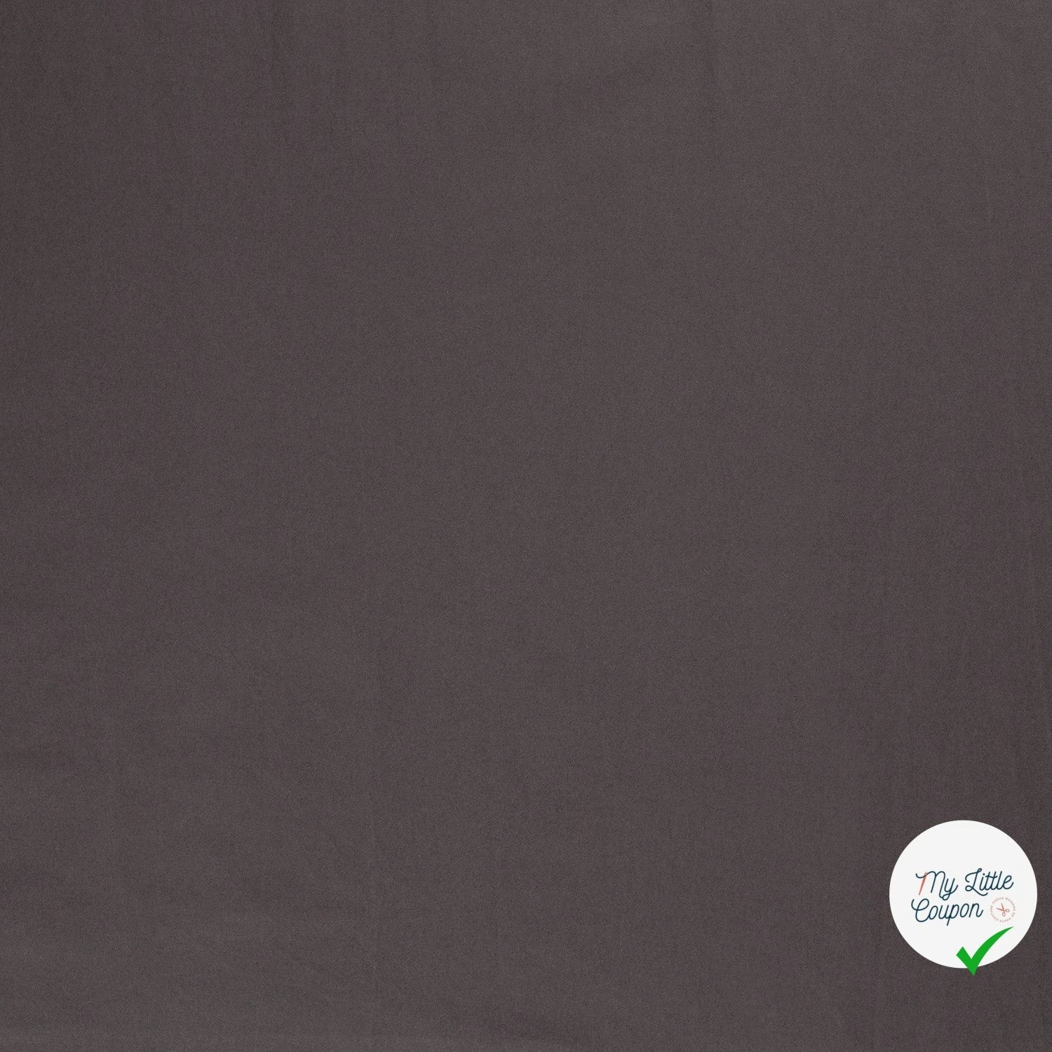TWILL DE COTON STRETCH LAVÉ GRIS FONCÉ - My Little Coupon