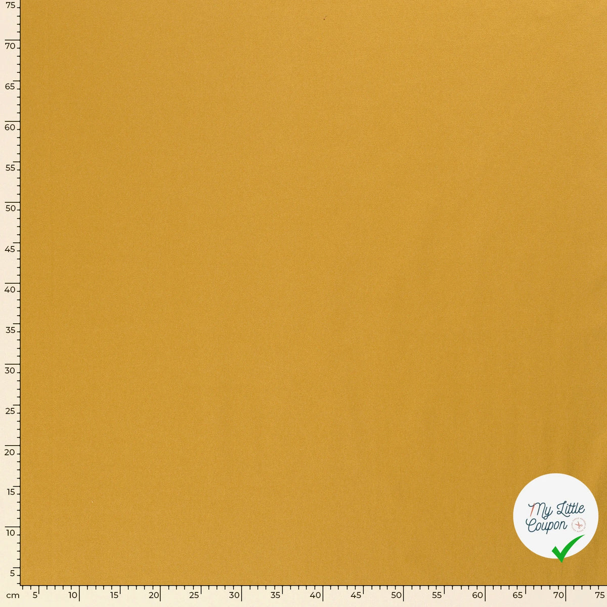 TWILL DE COTON STRETCH LAVÉ OCRE - My Little Coupon